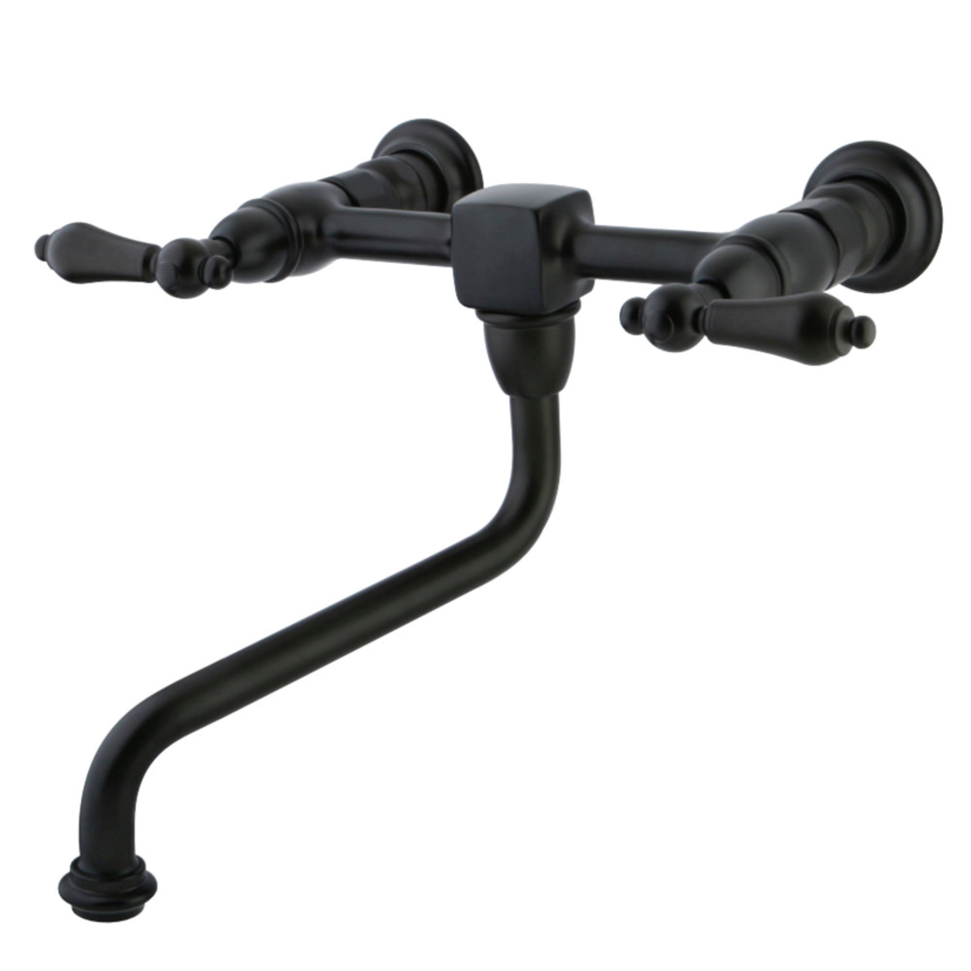 Kingston Brass Ks1215Al Wall Mount Bathroom Faucet, Oil Rubbed Bronze
