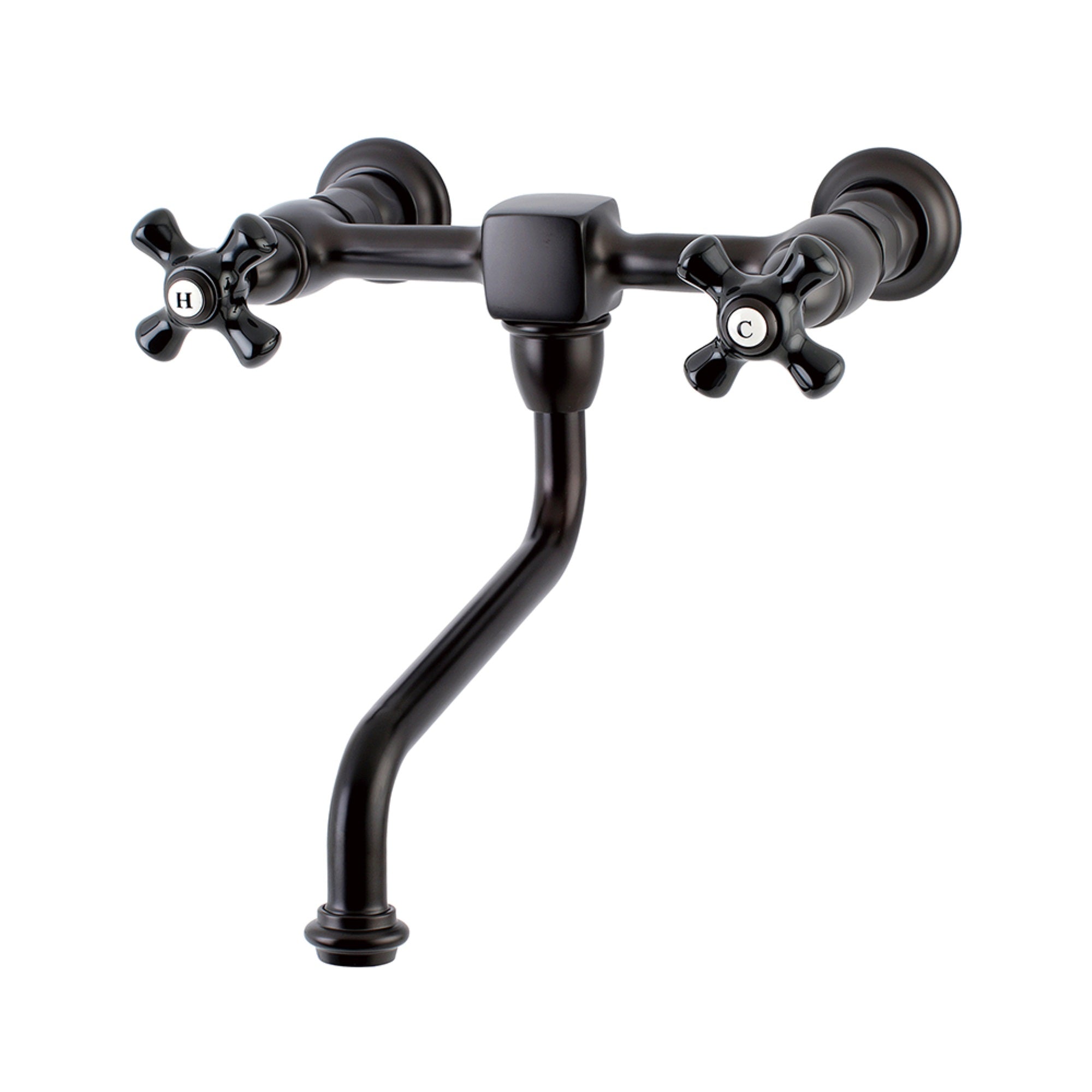 Kingston Brass Ks1215Pkx Wall Mount Bathroom Faucet, Oil Rubbed Bronze