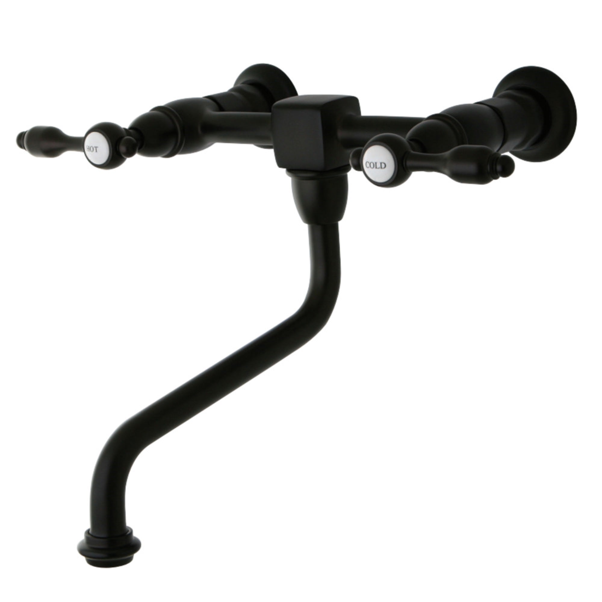 Kingston Brass Ks1215Tal Tudor Wall Mount Bathroom Faucet, Oil Rubbed Bronze