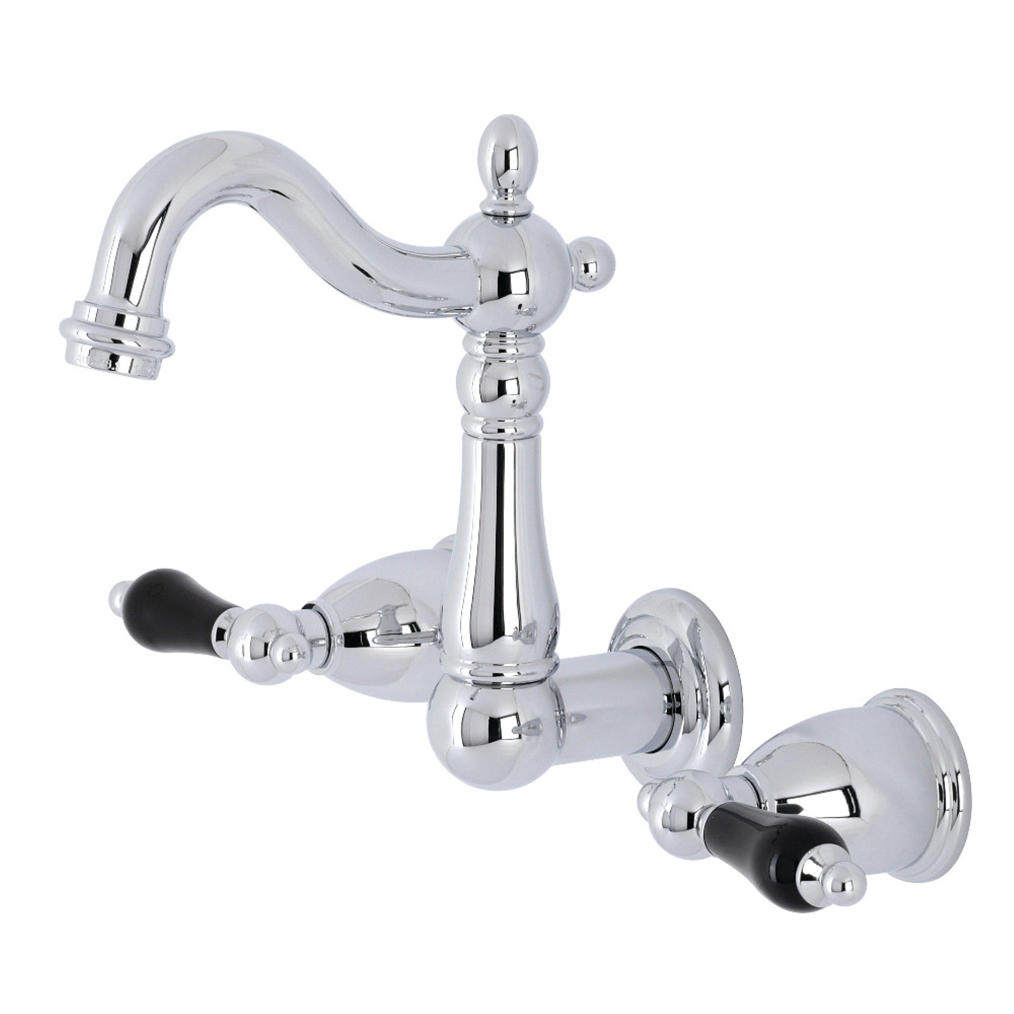 Kingston Brass Ks1221Pkl Duchess Two-Handle Wall Mount Bathroom Faucet, Polished Chrome