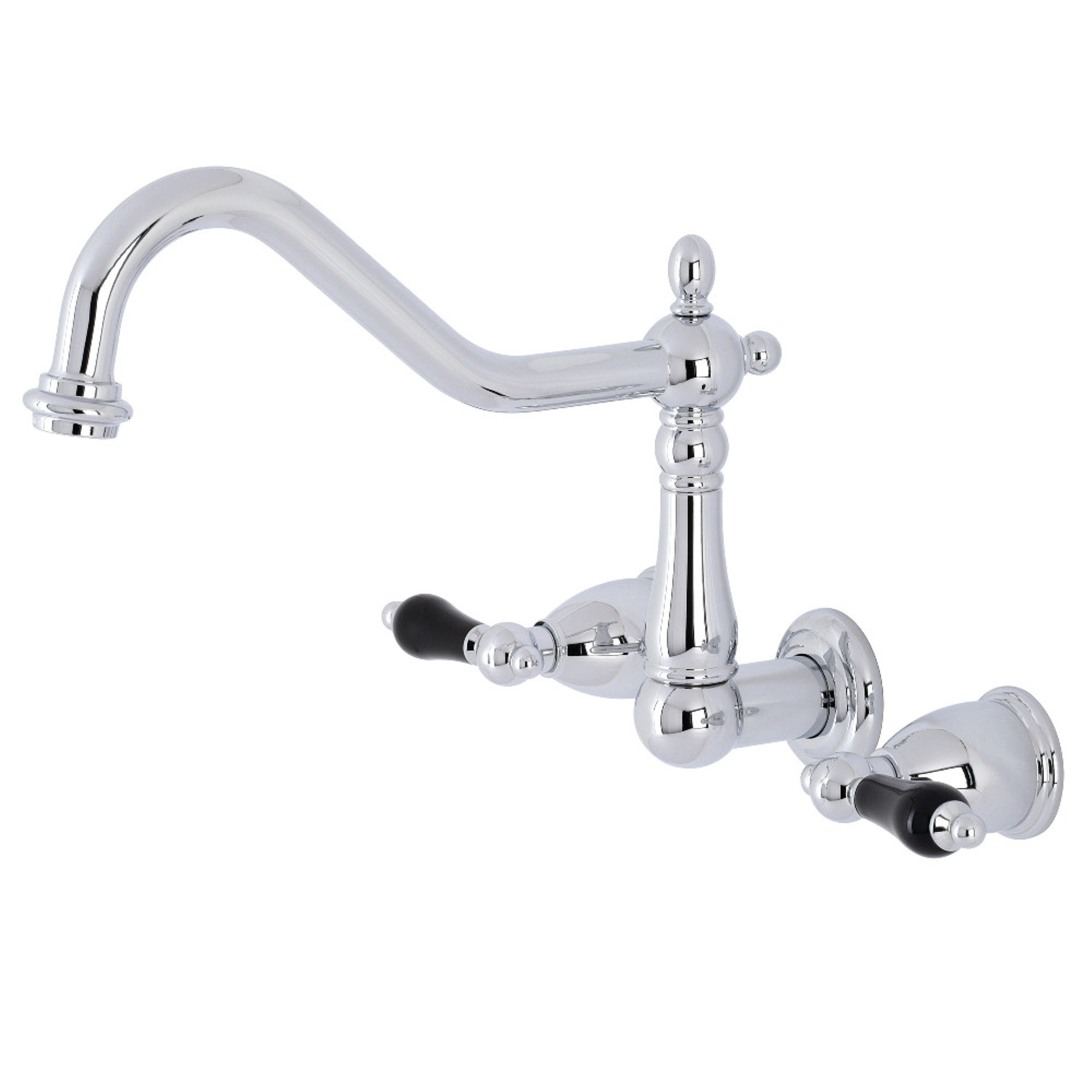 Kingston Brass Ks1281Pkl Duchess Wall Mount Kitchen Faucet, Polished Chrome