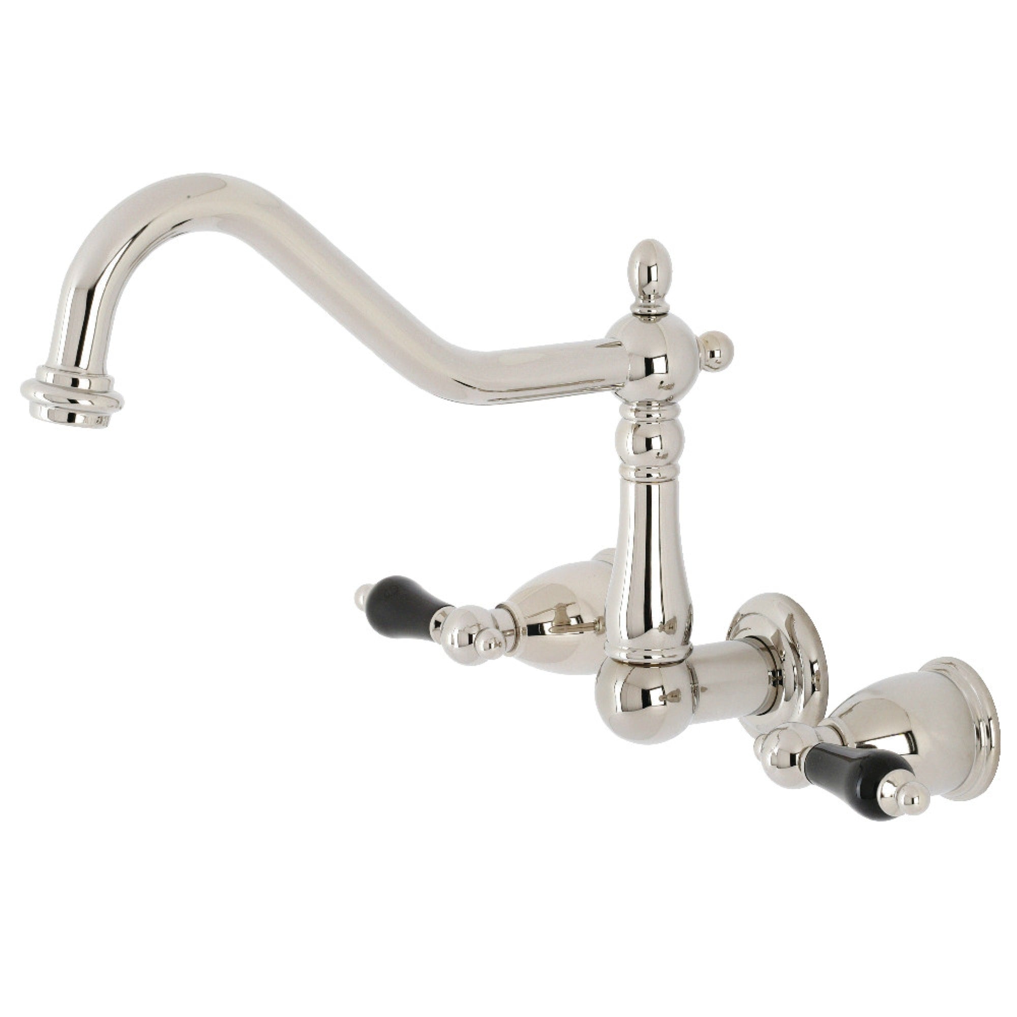 Kingston Brass Ks1286Pkl Duchess Wall Mount Kitchen Faucet, Polished Nickel