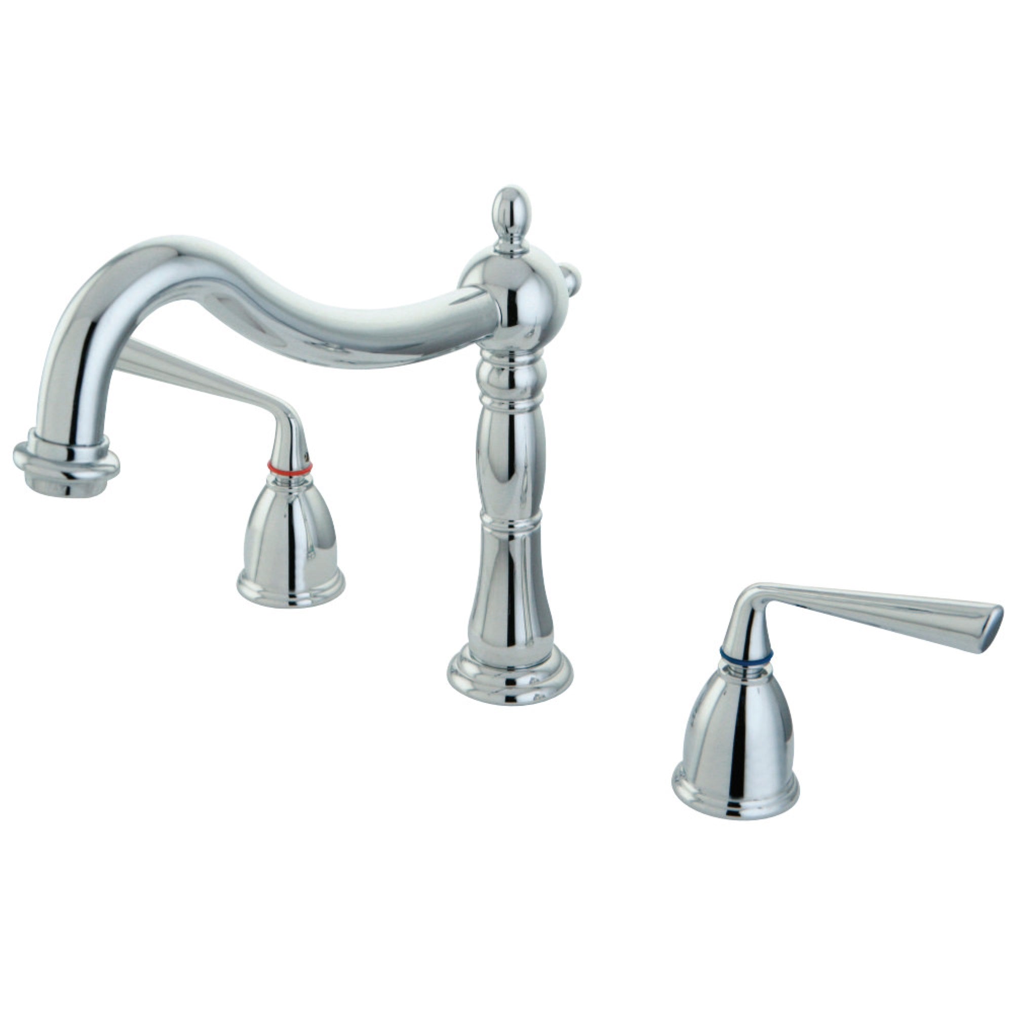 Kingston Brass Ks1341Zl Silver Sage Roman Tub Faucet, Polished Chrome