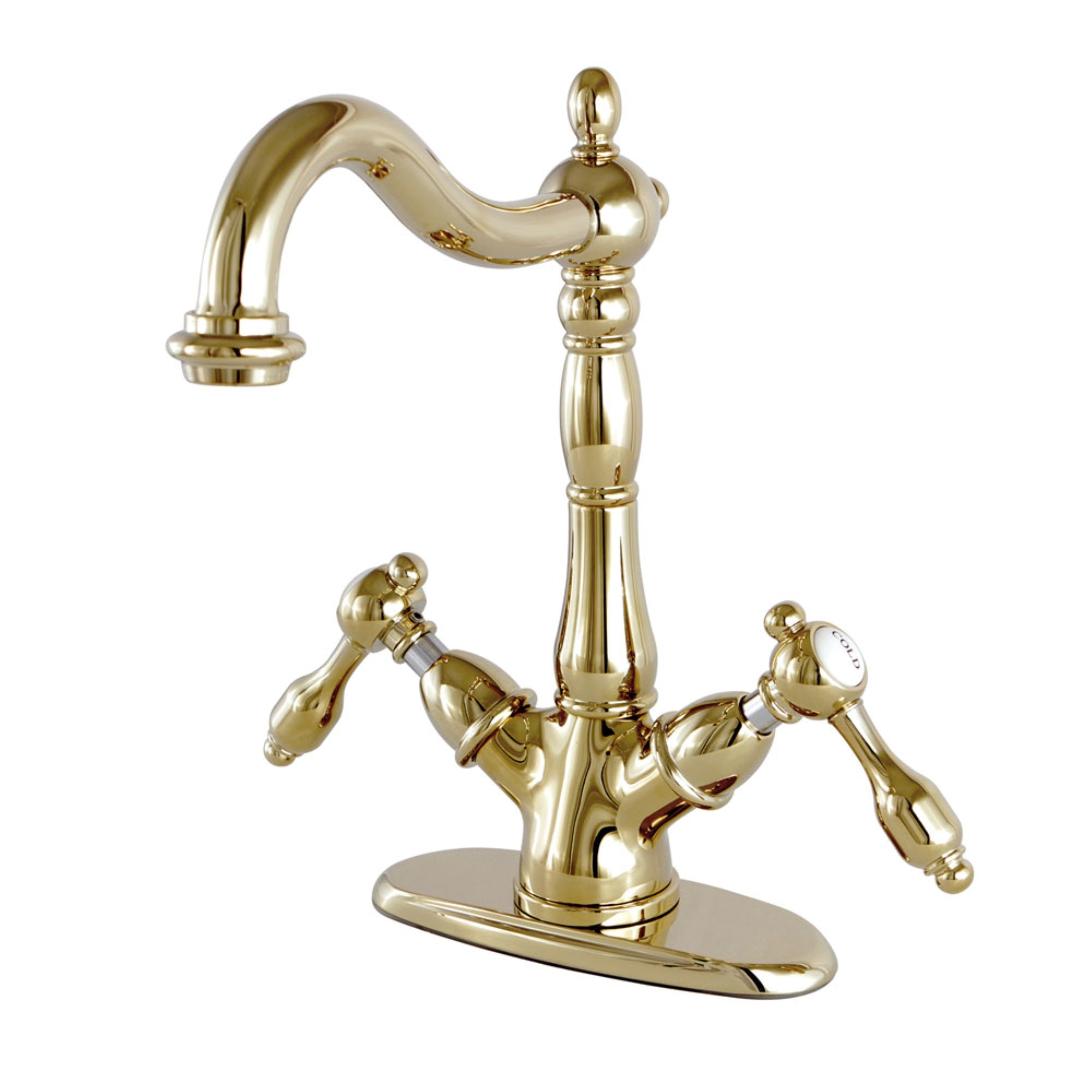 Kingston Brass Ks1492Tal Vessel Sink Faucet, Polished Brass