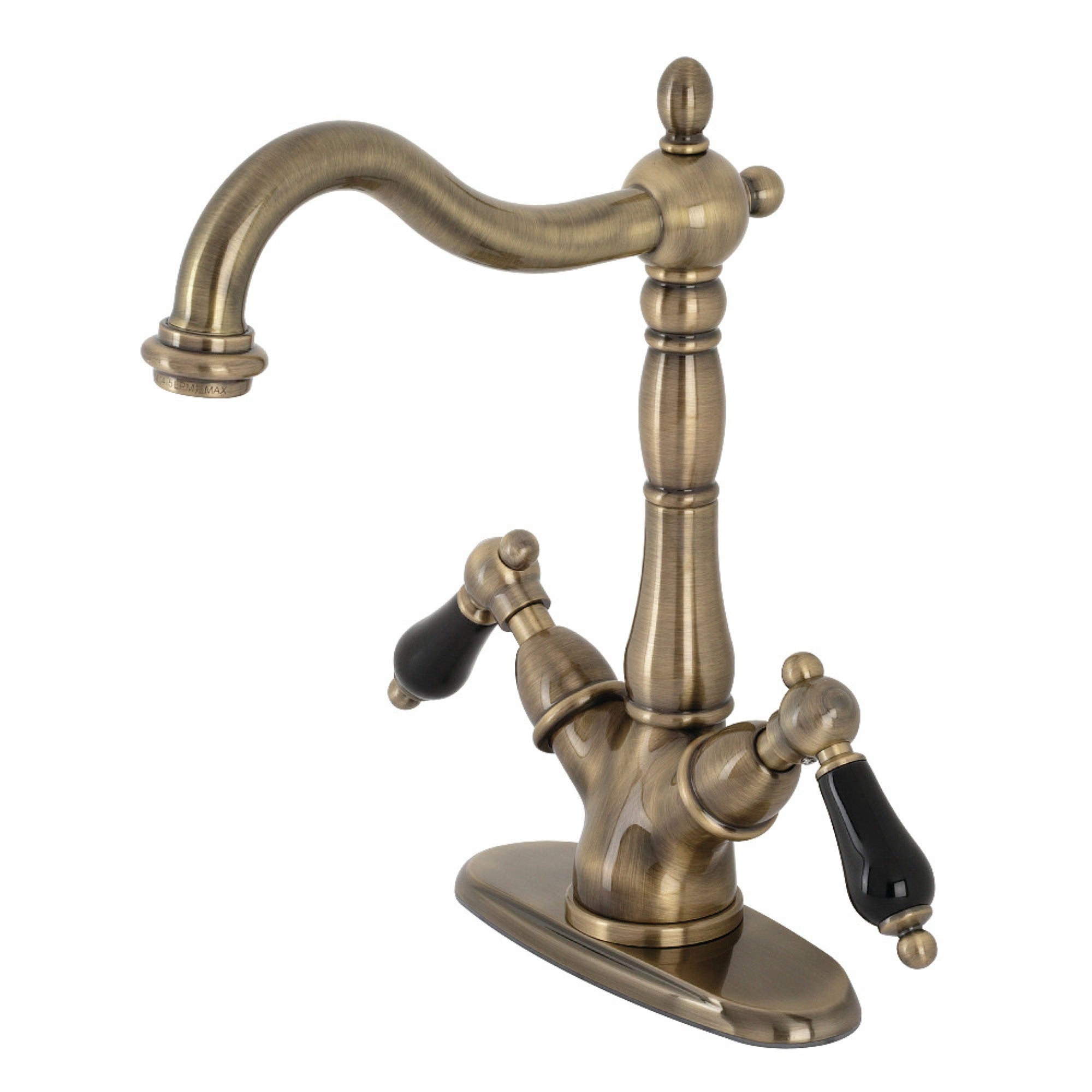 Kingston Brass Ks1493Pkl Duchess Vessel Sink Faucet, Vintage Brass