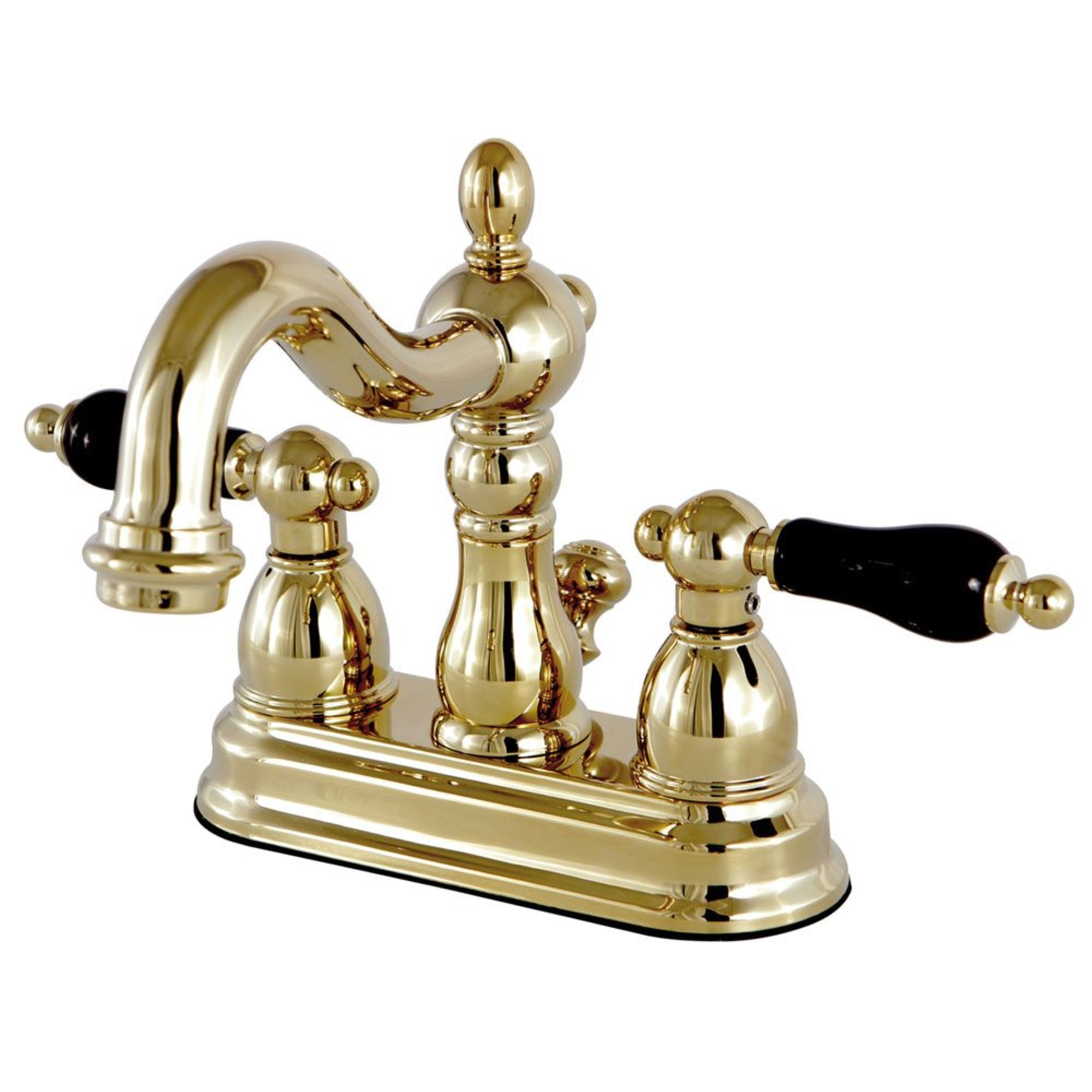 Kingston Brass Ks1602Pkl 4 In. Centerset Bathroom Faucet, Polished Brass