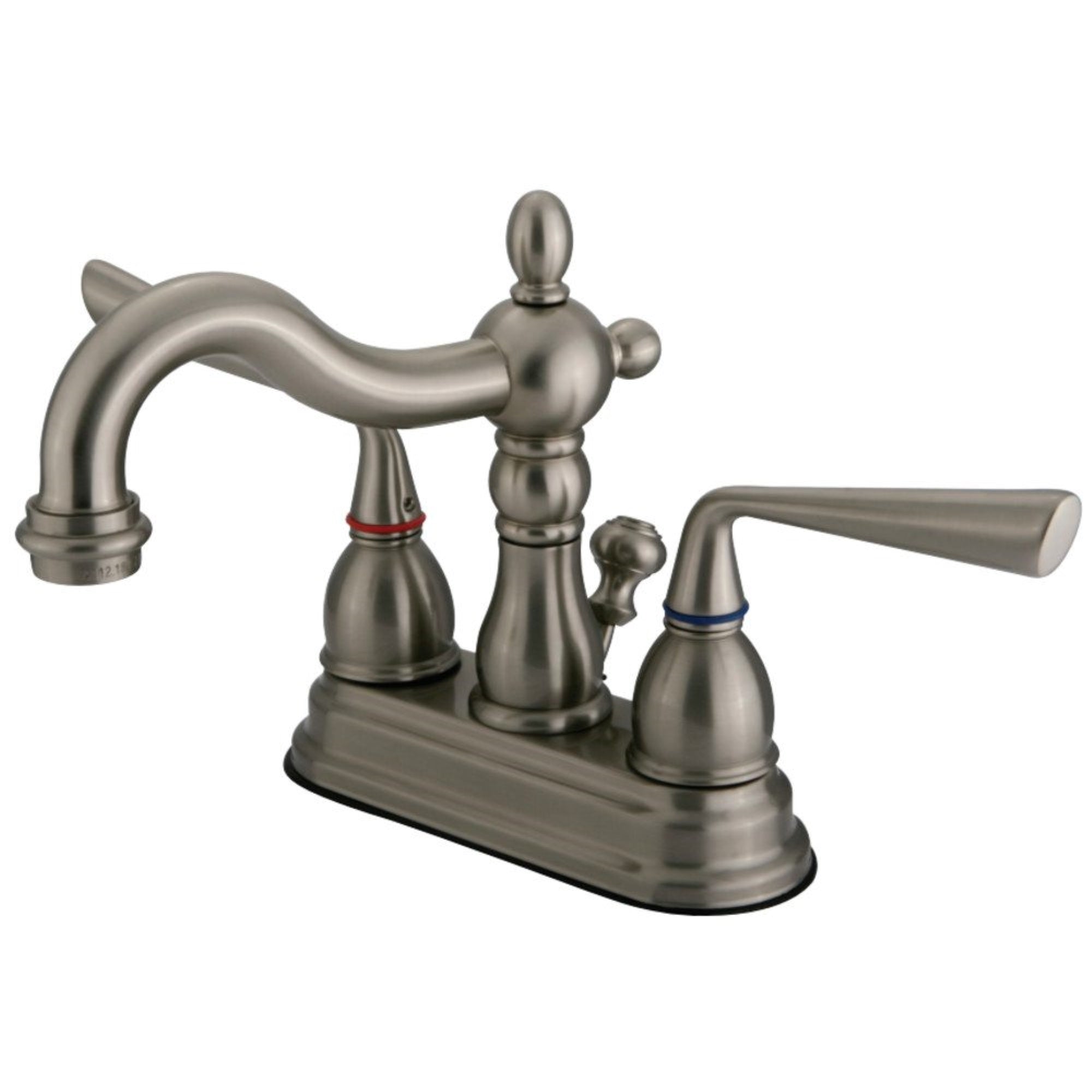 Kingston Brass Ks1608Zl 4 In. Centerset Bathroom Faucet, Brushed Nickel