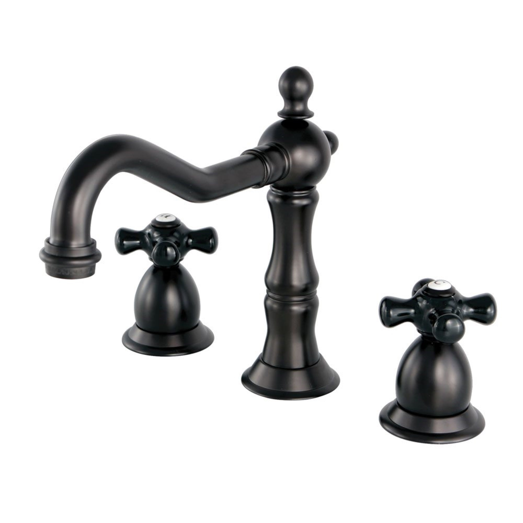Kingston Brass Ks1975Pkx Duchess Widespread Bathroom Faucet With Brass Pop-Up, Oil Rubbed Bronze