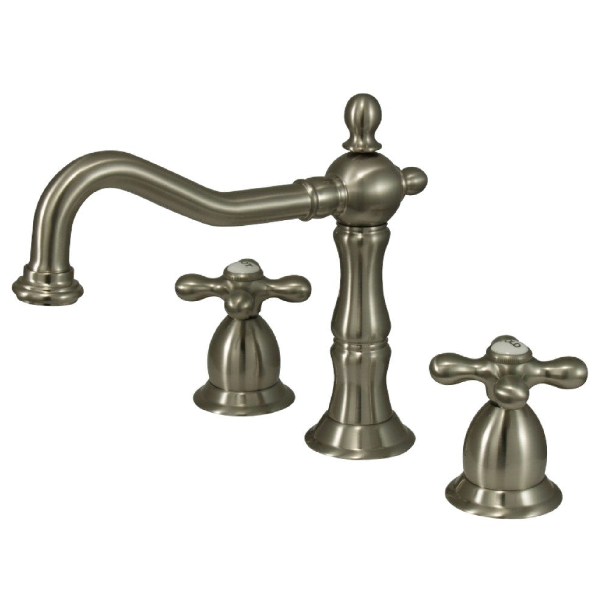Kingston Brass Ks1978Ax 8 In. Widespread Bathroom Faucet, Brushed Nickel