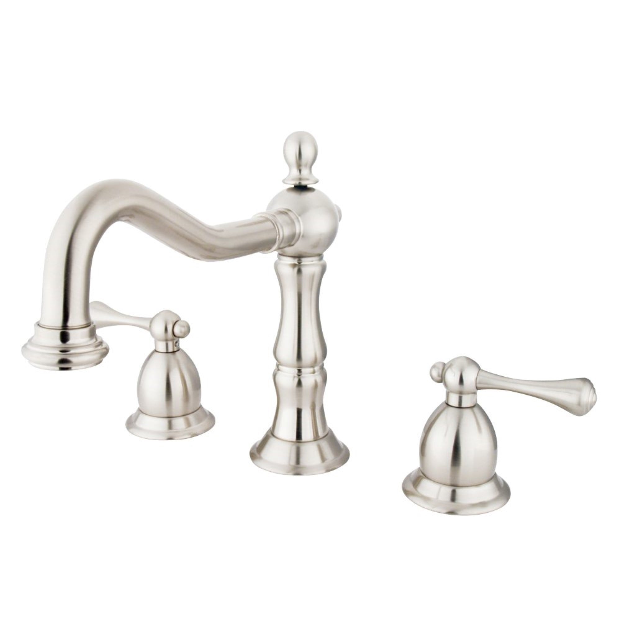 Kingston Brass Ks1978Bl 8 In. Widespread Bathroom Faucet, Brushed Nickel