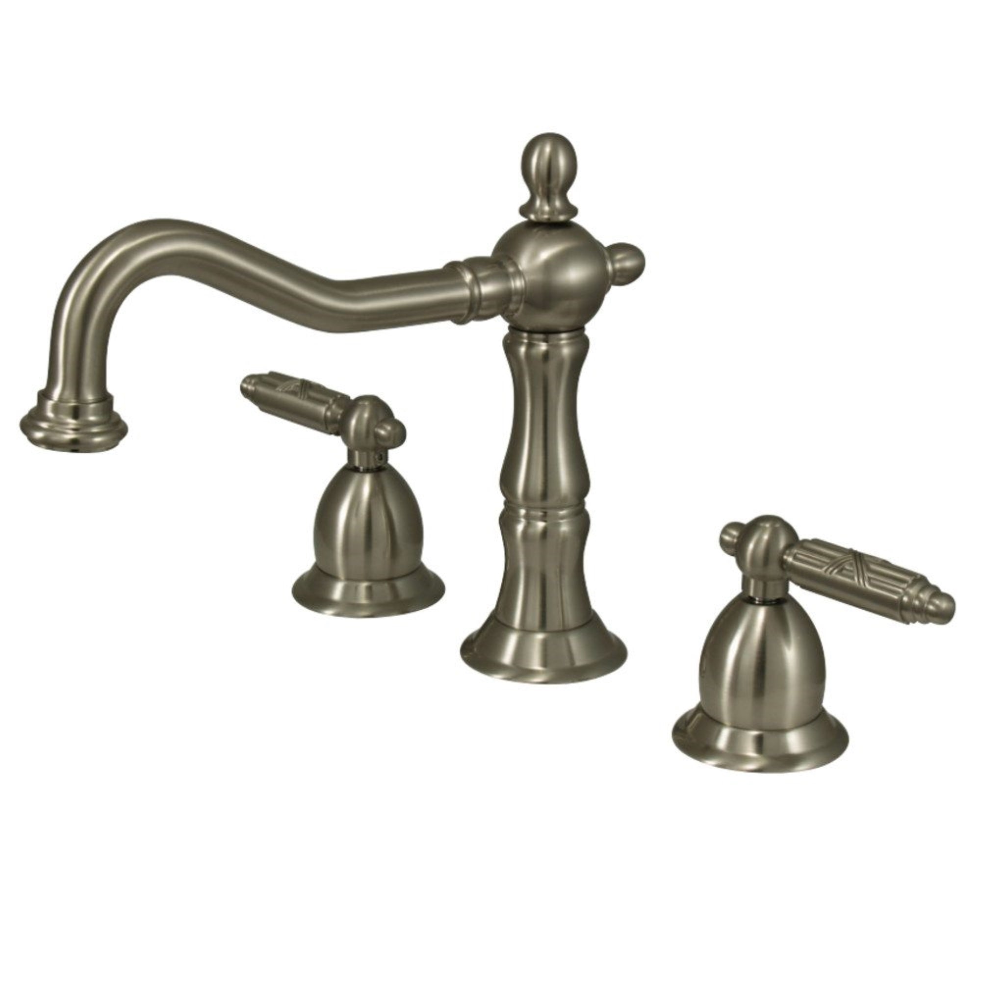 Kingston Brass Ks1978Gl 8 In. Widespread Bathroom Faucet, Brushed Nickel