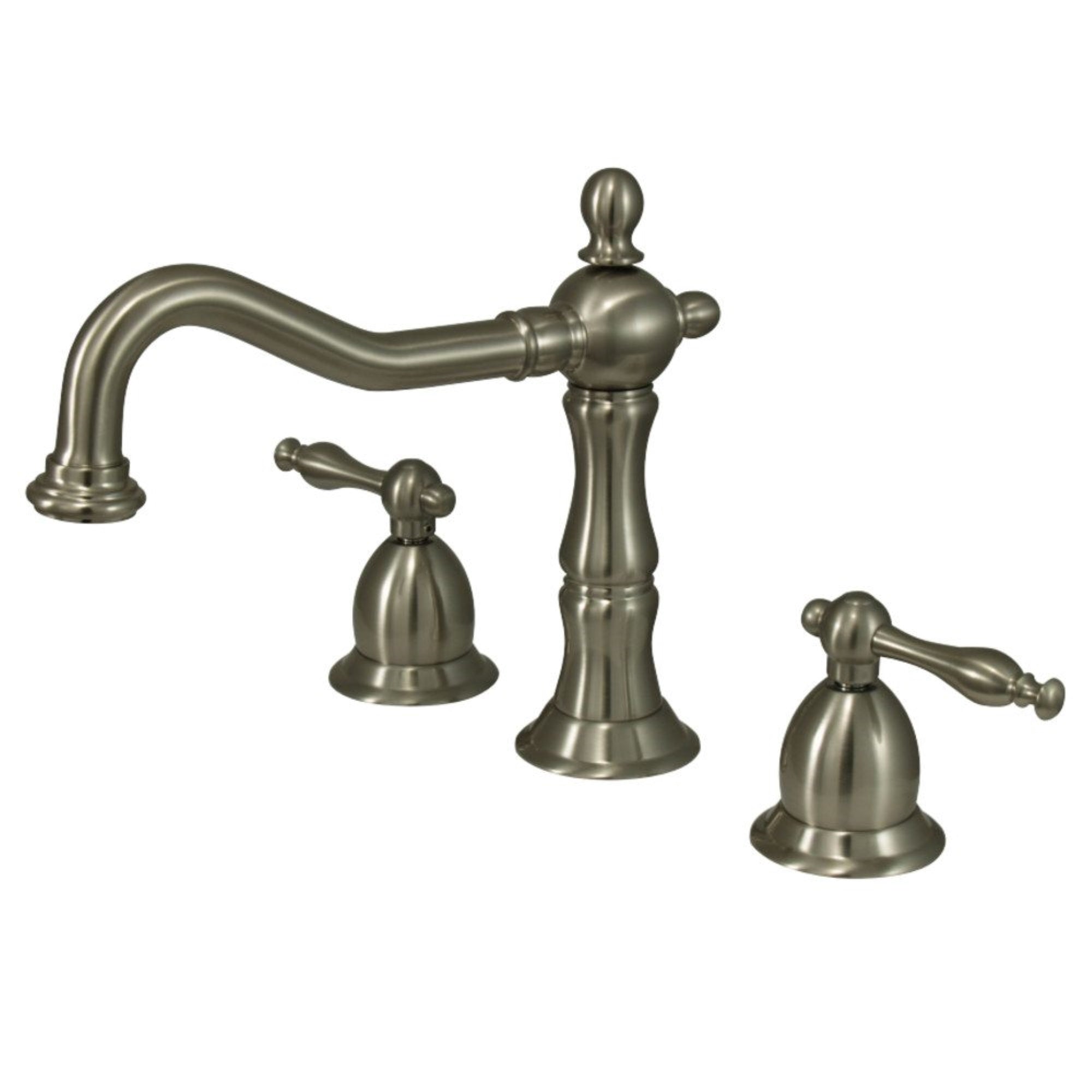 Kingston Brass Ks1978Nl 8 In. Widespread Bathroom Faucet, Brushed Nickel