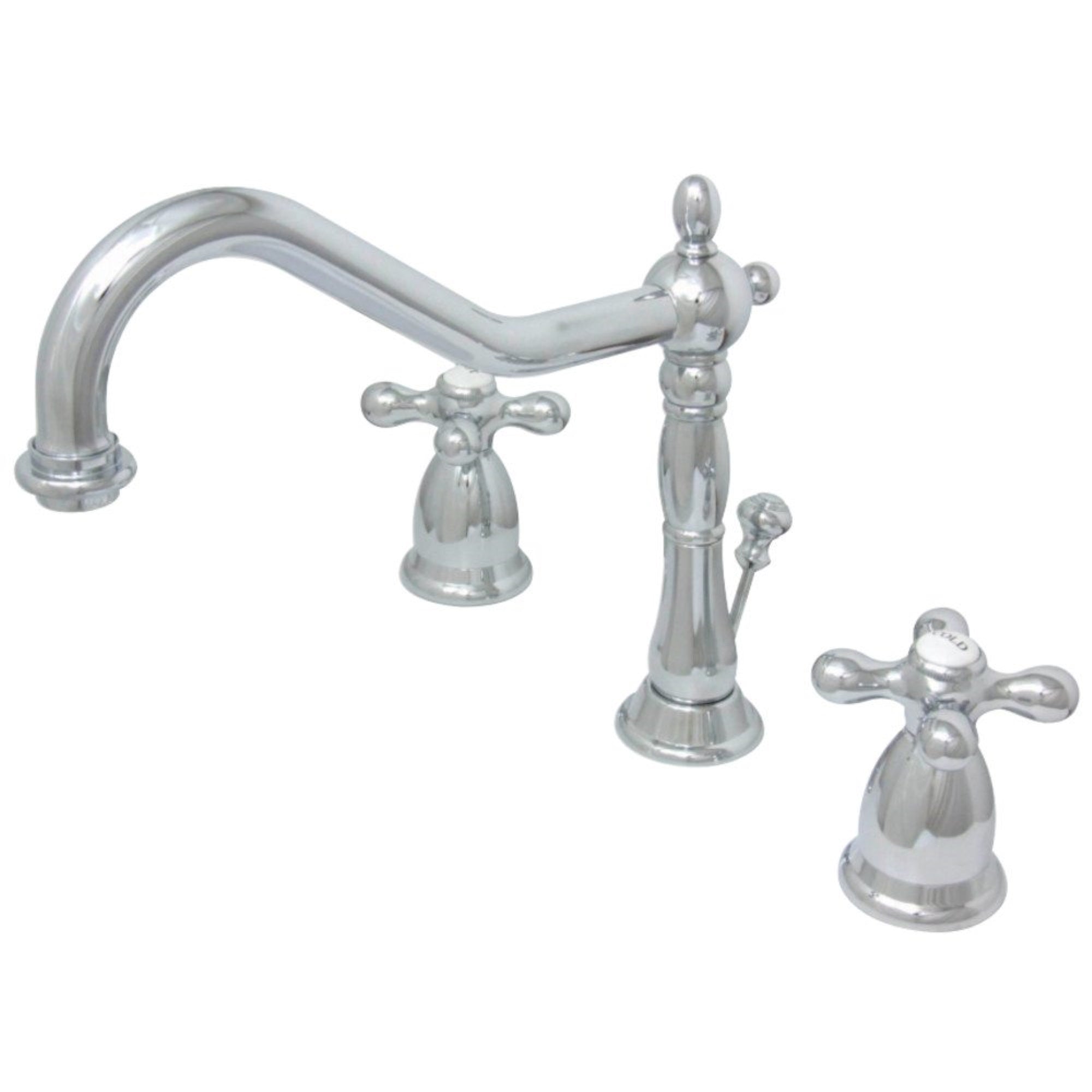 Kingston Brass Ks1991Ax 8 In. Widespread Bathroom Faucet, Polished Chrome