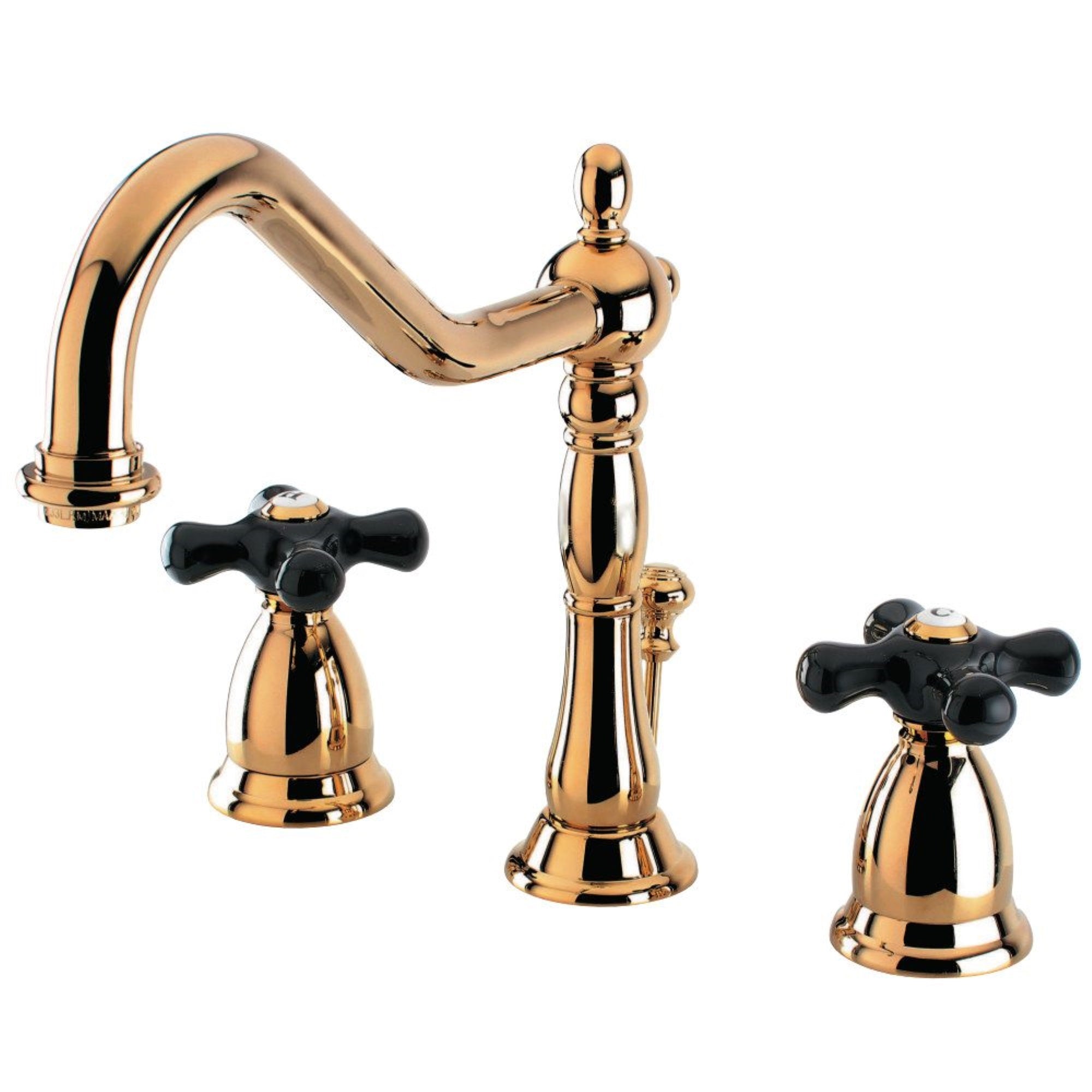 Kingston Brass Ks1992Pkx 8 In. Widespread Bathroom Faucet, Polished Brass