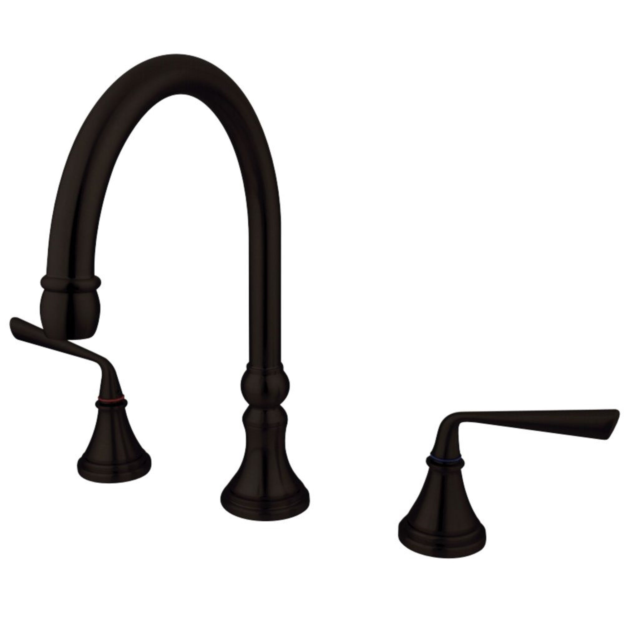 Kingston Brass Ks2345Zl Silver Sage Roman Tub Faucet, Oil Rubbed Bronze