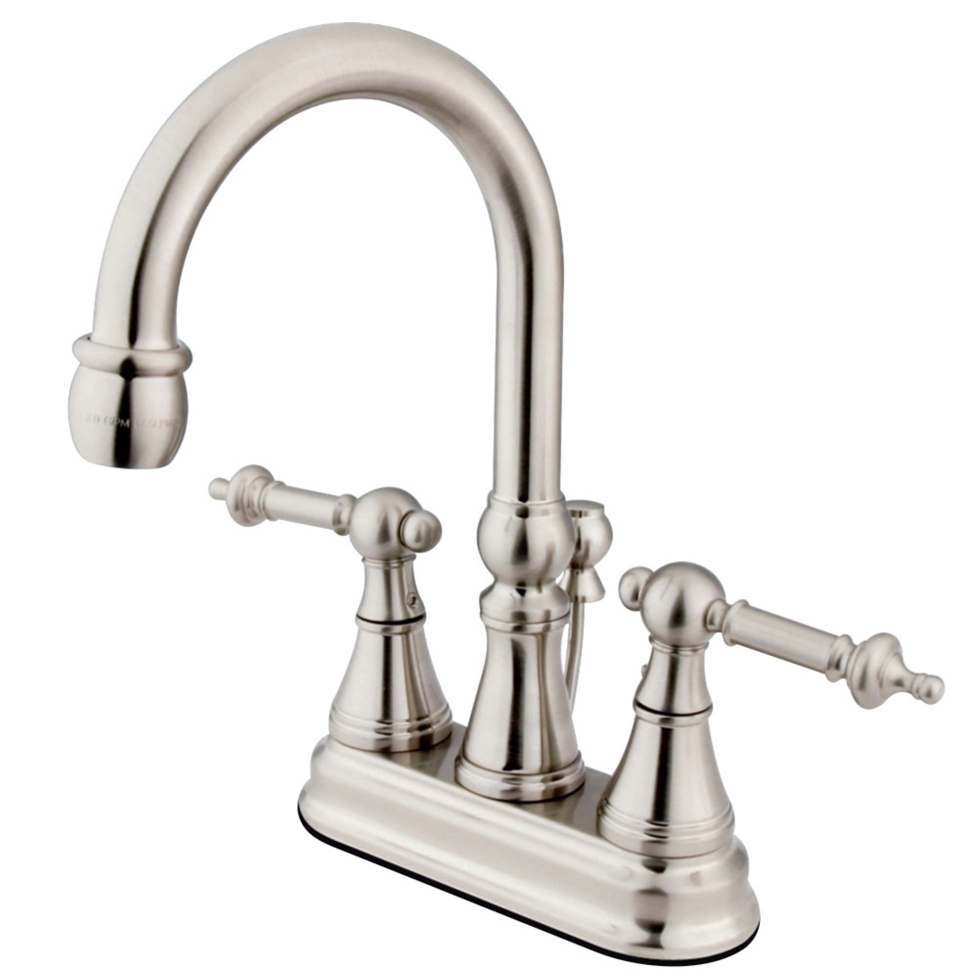 Kingston Brass Ks2618Tl 4 In. Centerset Bathroom Faucet, Brushed Nickel
