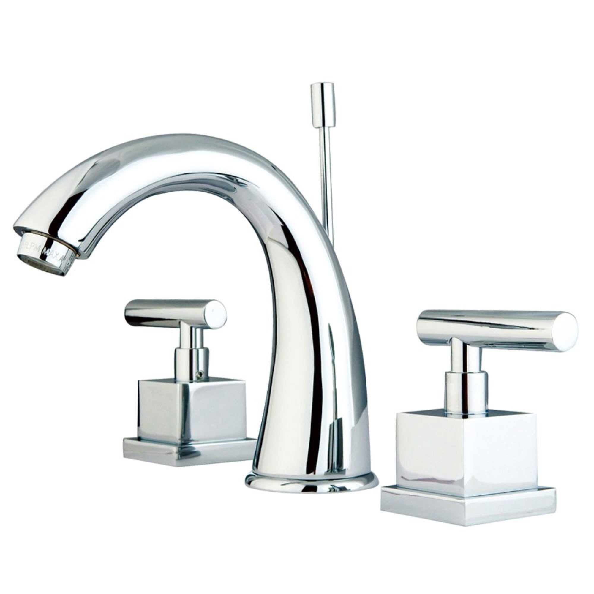 Kingston Brass Ks2961Cql 8 In. Widespread Bathroom Faucet, Polished Chrome