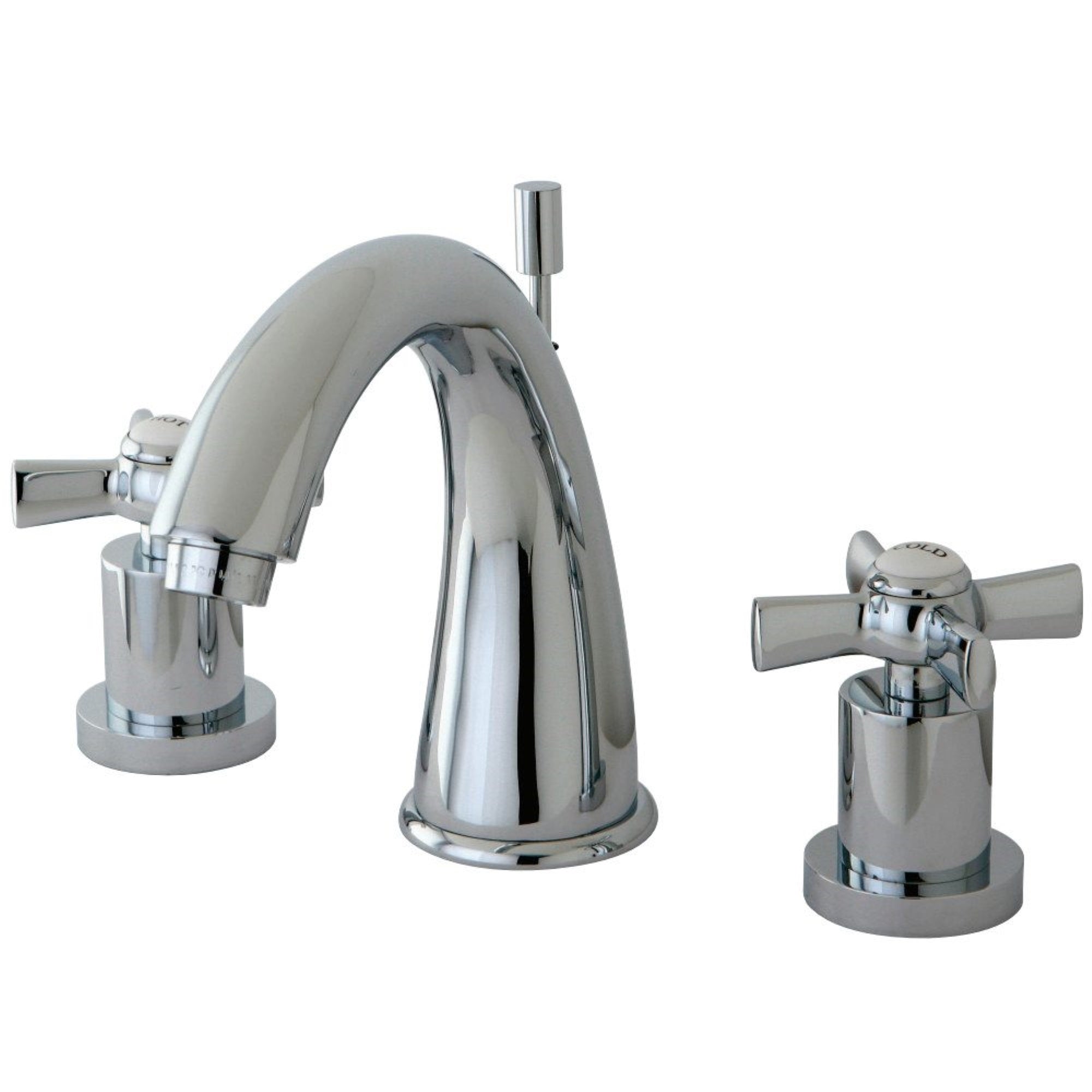 Kingston Brass Ks2961Zx 8 In. Widespread Bathroom Faucet, Polished Chrome