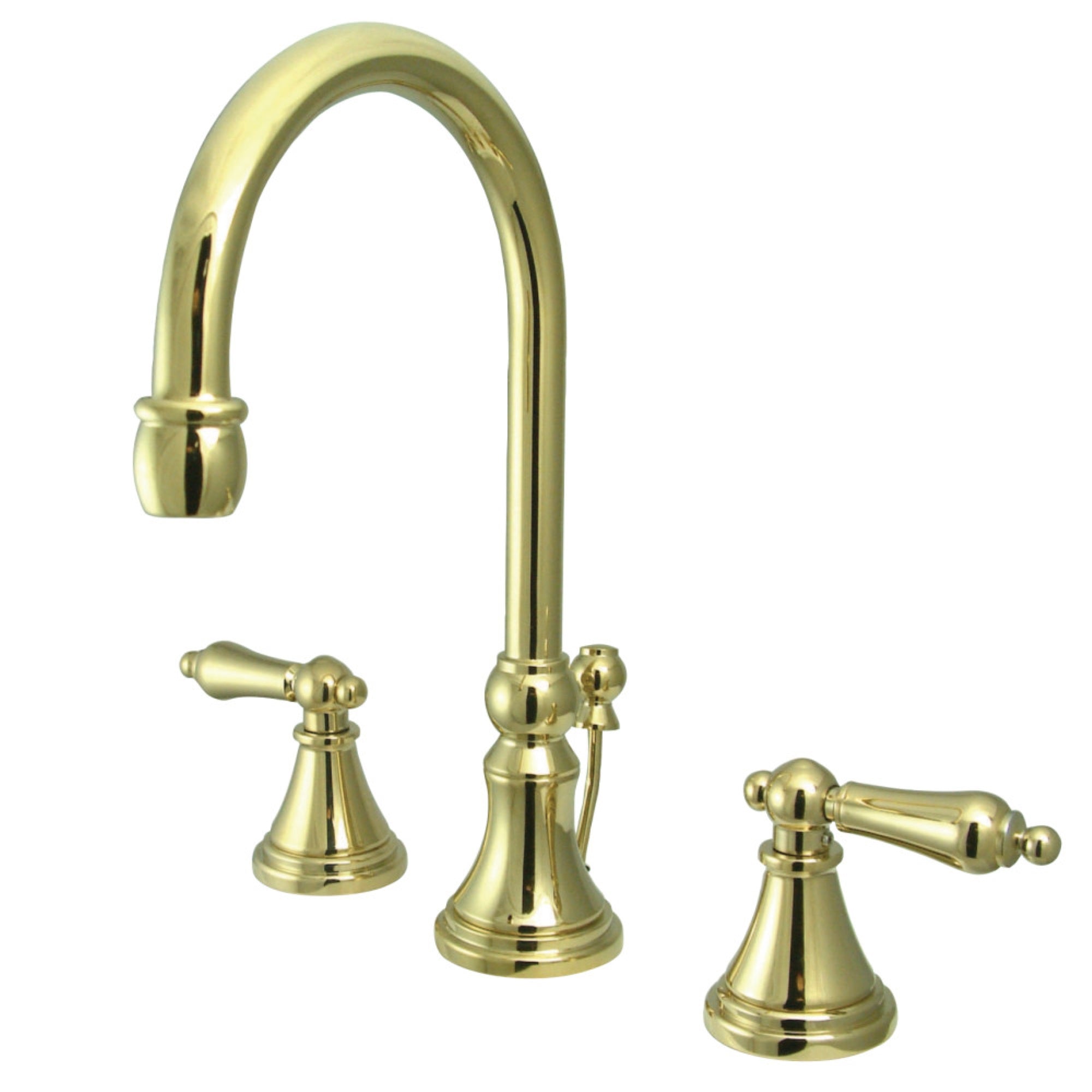 Kingston Brass Ks2982Al 8 In. Widespread Bathroom Faucet, Polished Brass