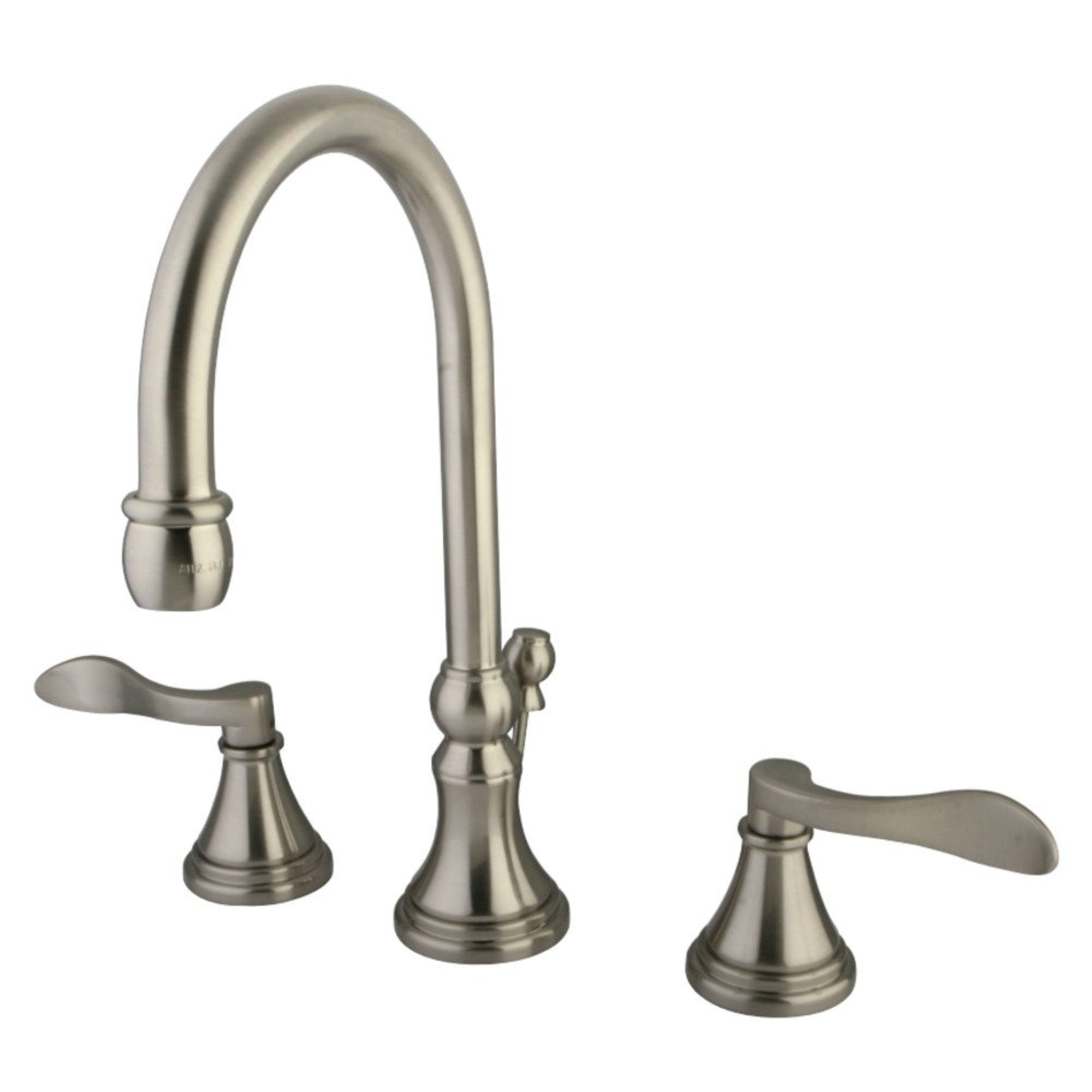 Kingston Brass Ks2988Dfl 8 In. Widespread Bathroom Faucet, Brushed Nickel