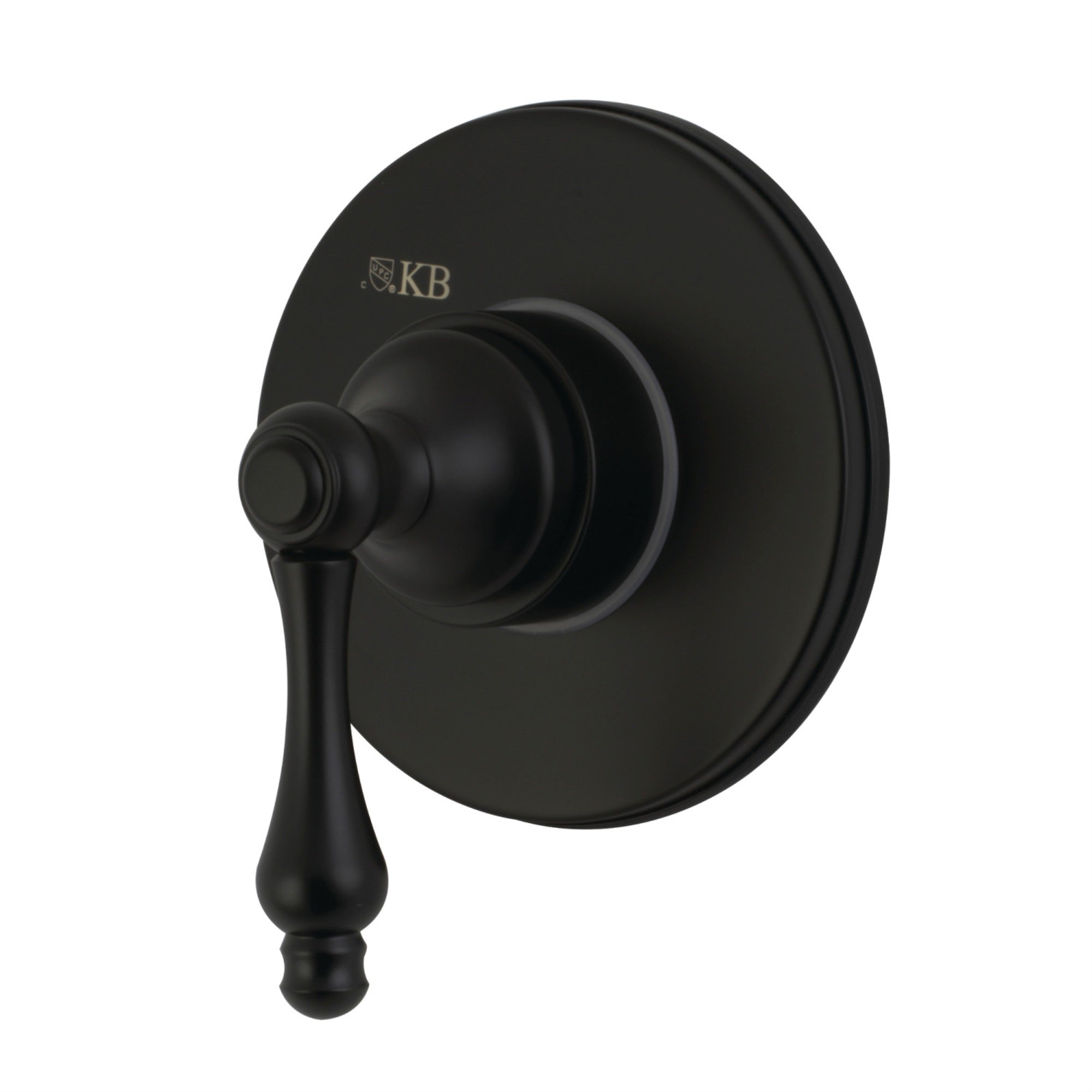 Kingston Brass Ks3030Al Single-Handle Three-Way Diverter Valve With Trim Kit, Matte Black