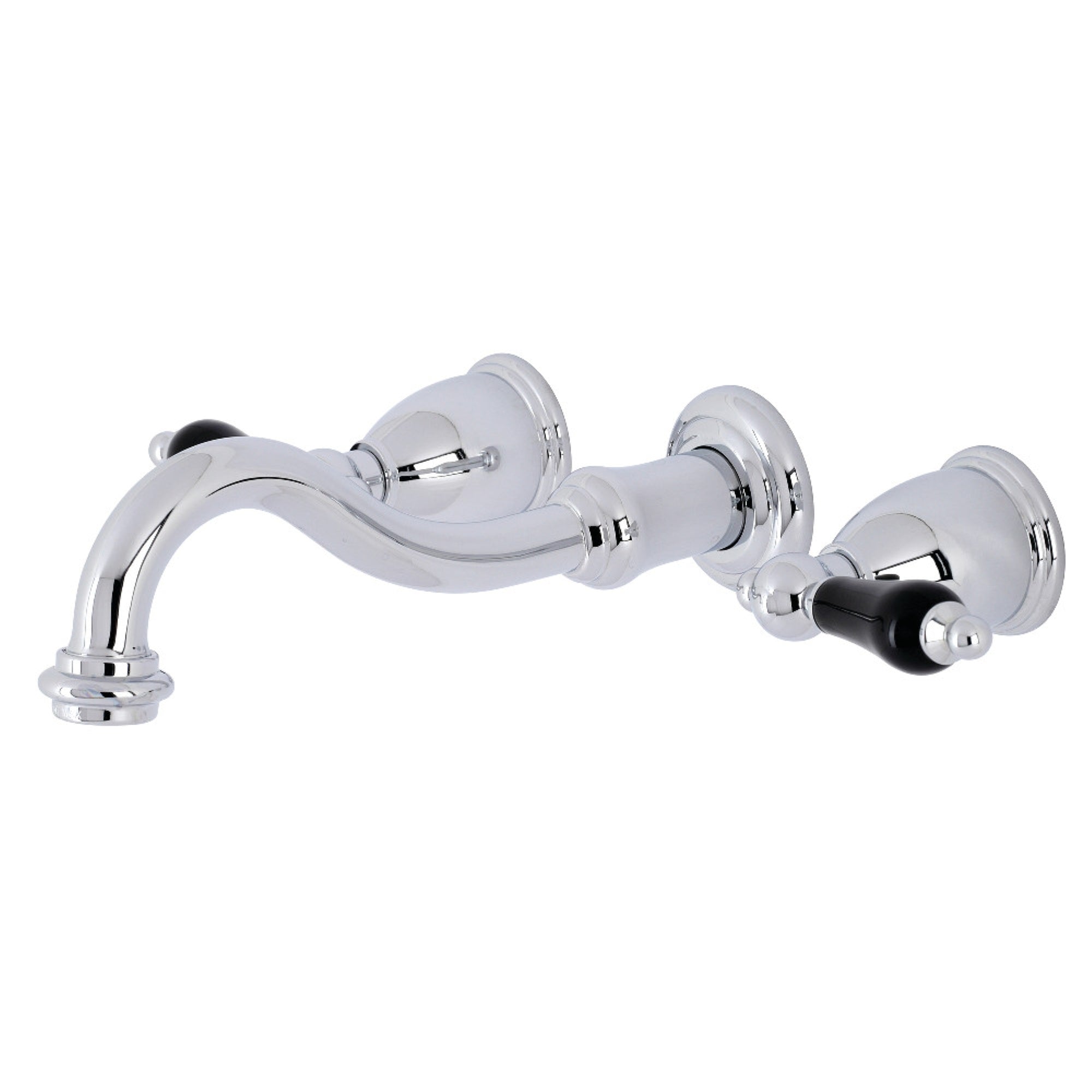 Kingston Brass Ks3121Pkl Duchess Two-Handle Wall Mount Bathroom Faucet, Polished Chrome