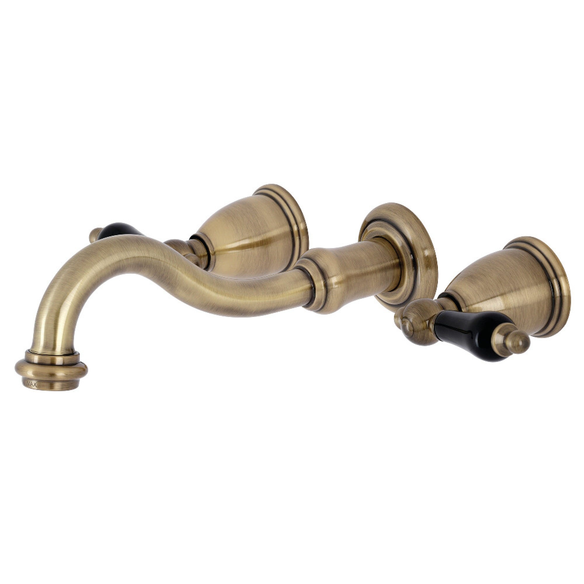 Kingston Brass Ks3123Pkl Duchess Two-Handle Wall Mount Bathroom Faucet, Vintage Brass