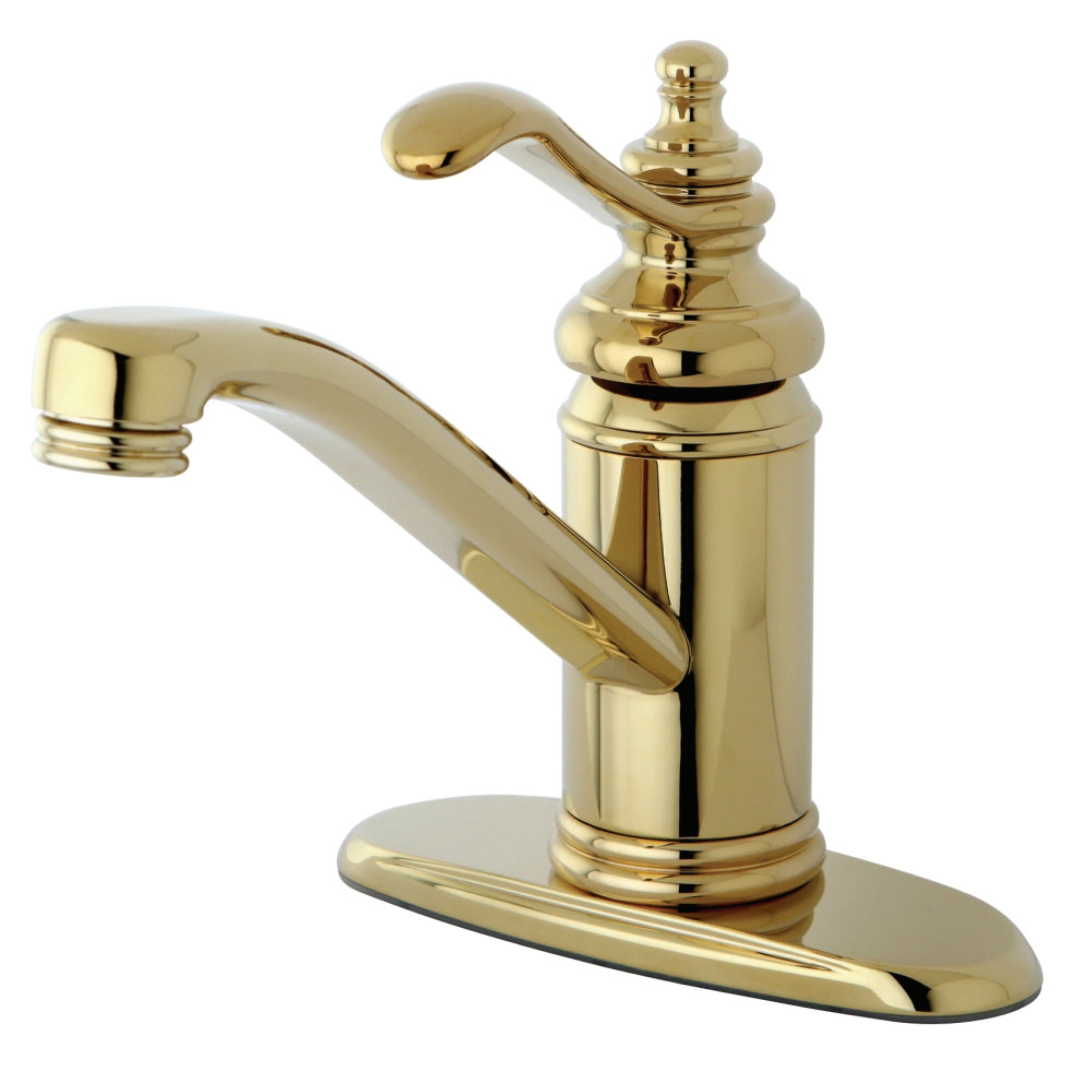 Kingston Brass Ks3402Tl Templeton 4 Single Handle Bathroom Faucet, Polished Brass