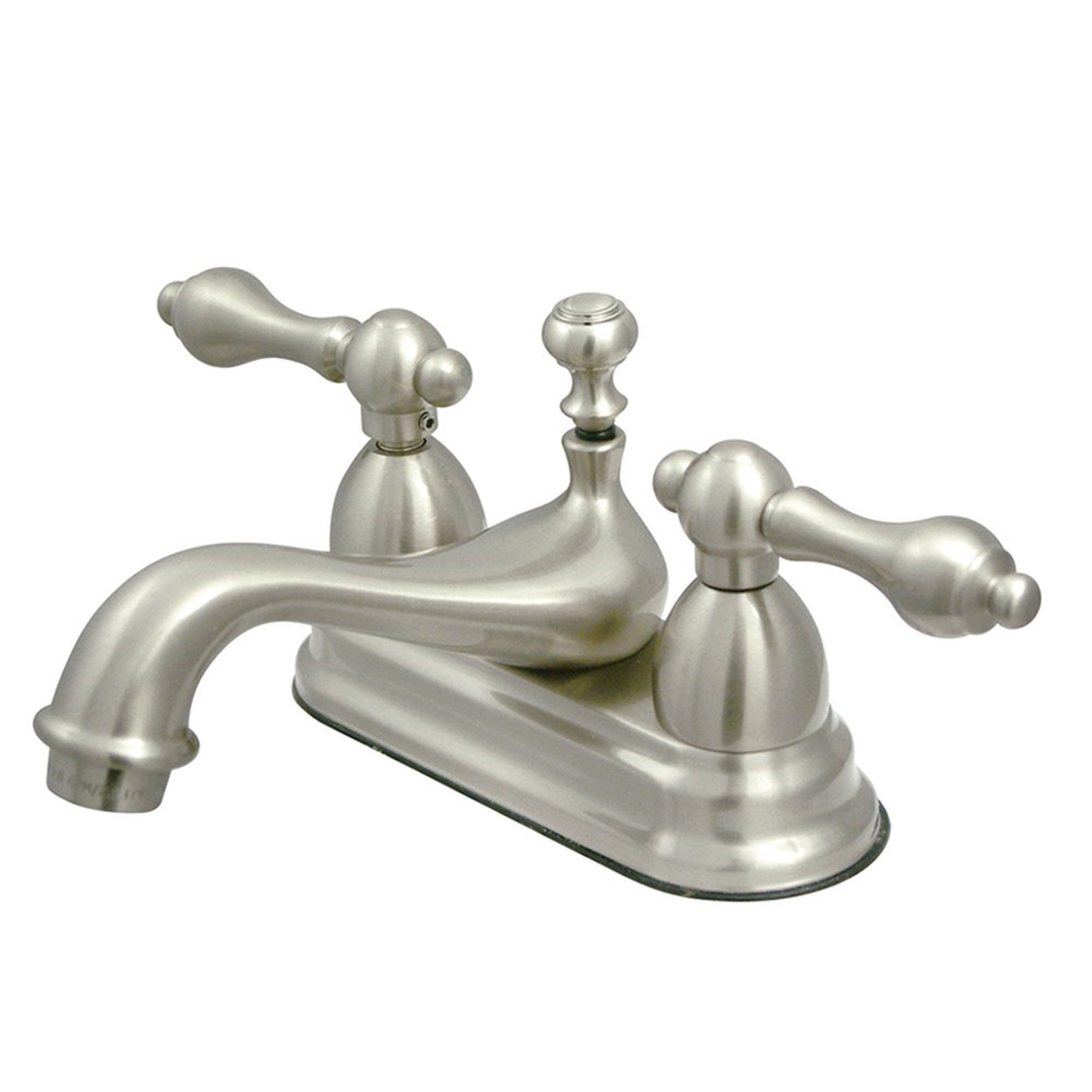 Kingston Brass Ks3608Al 4 In. Centerset Bathroom Faucet, Brushed Nickel