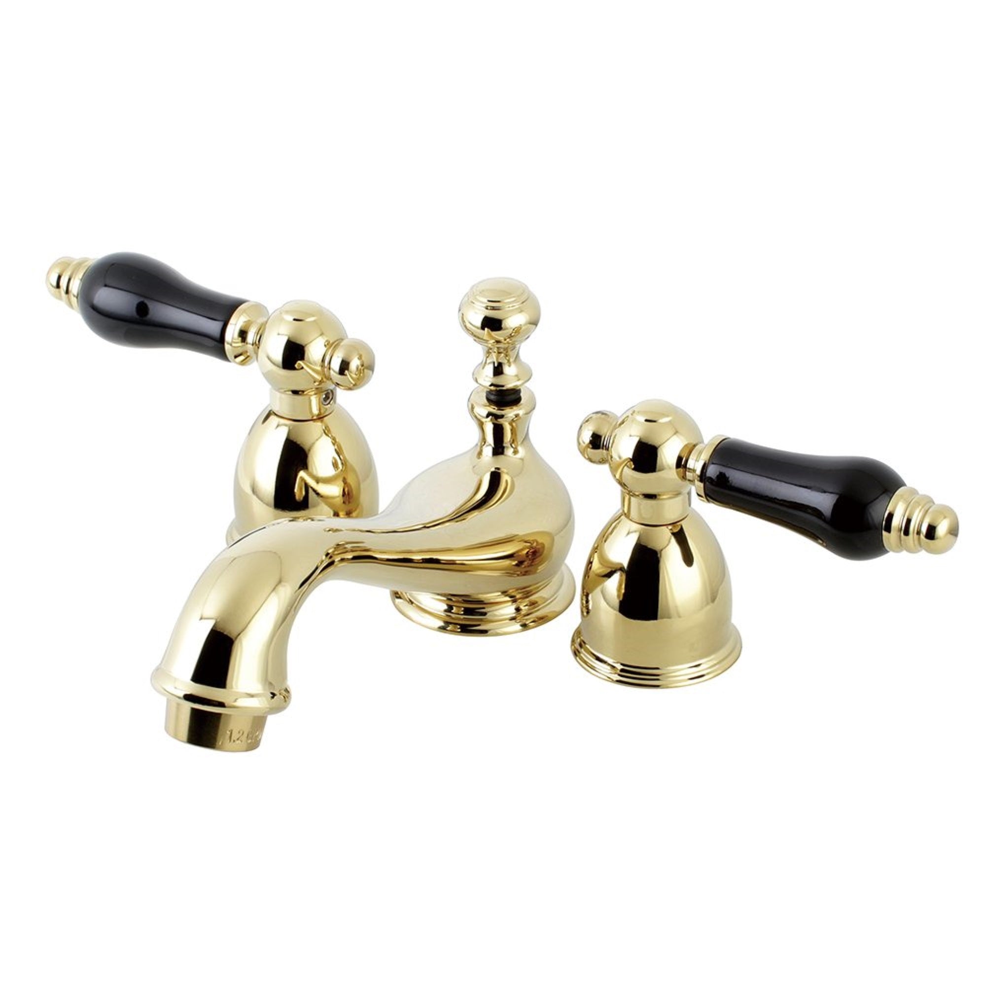 Kingston Brass Ks3952Pkl Duchess Mini-Widespread Bathroom Faucet, Polished Brass