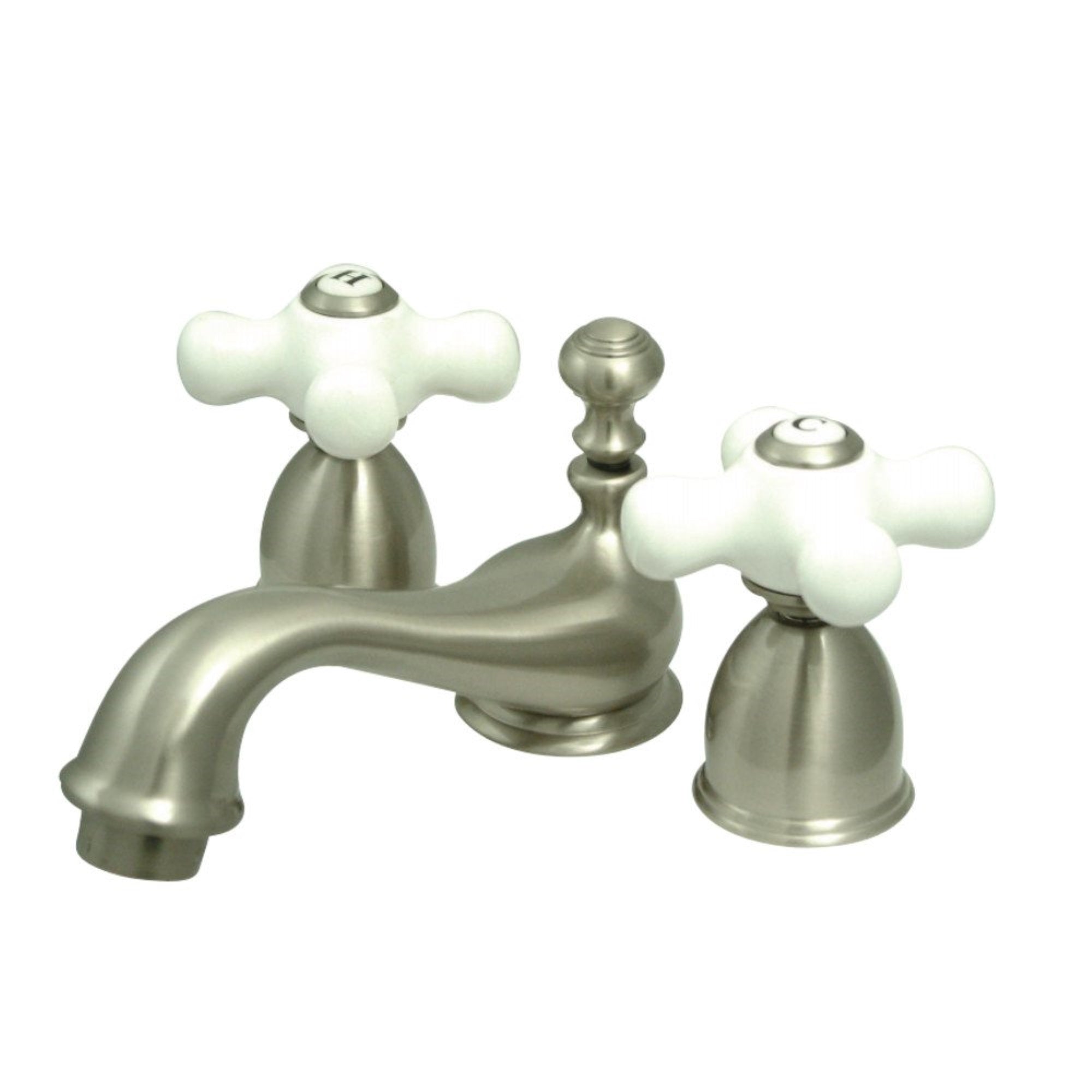 Kingston Brass Ks3958Px Mini-Widespread Bathroom Faucet, Brushed Nickel
