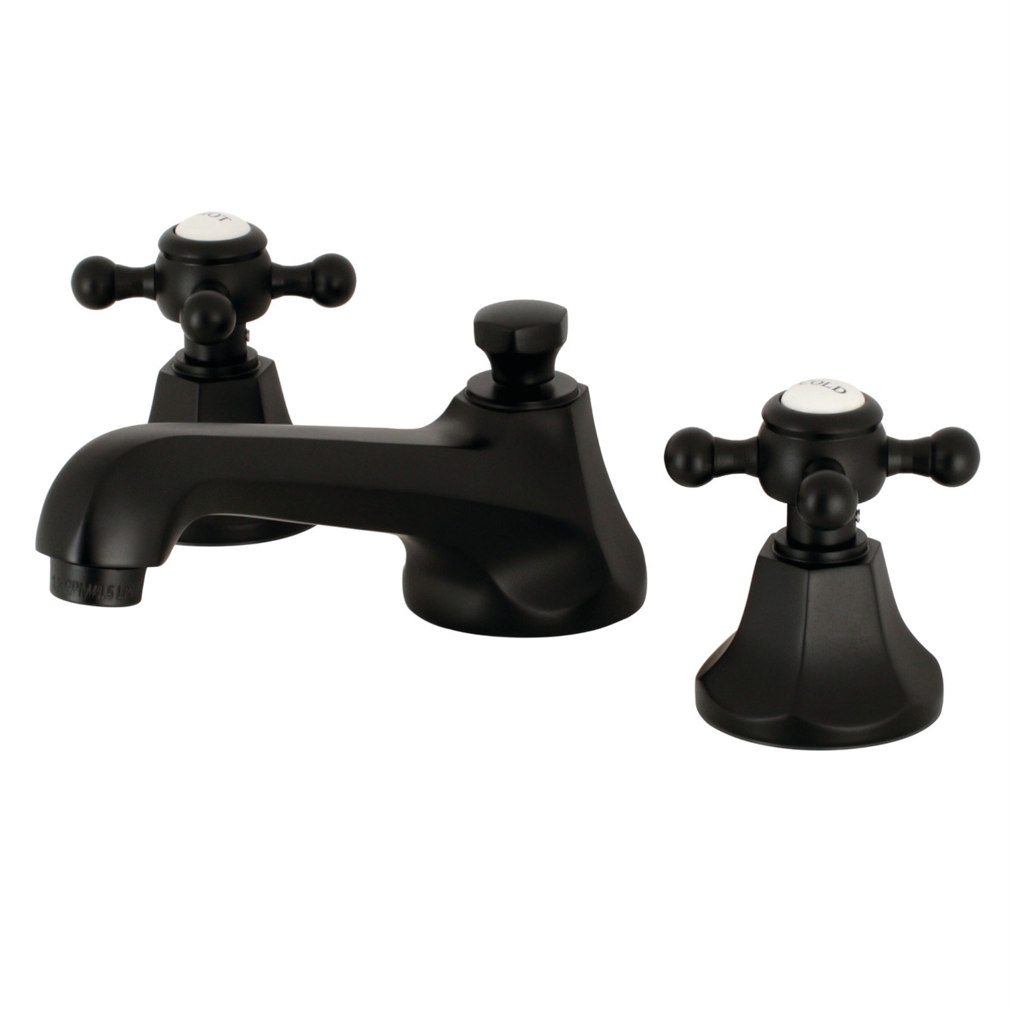 Kingston Brass Ks4460Bx 8 In. Widespread Bathroom Faucet, Matte Black