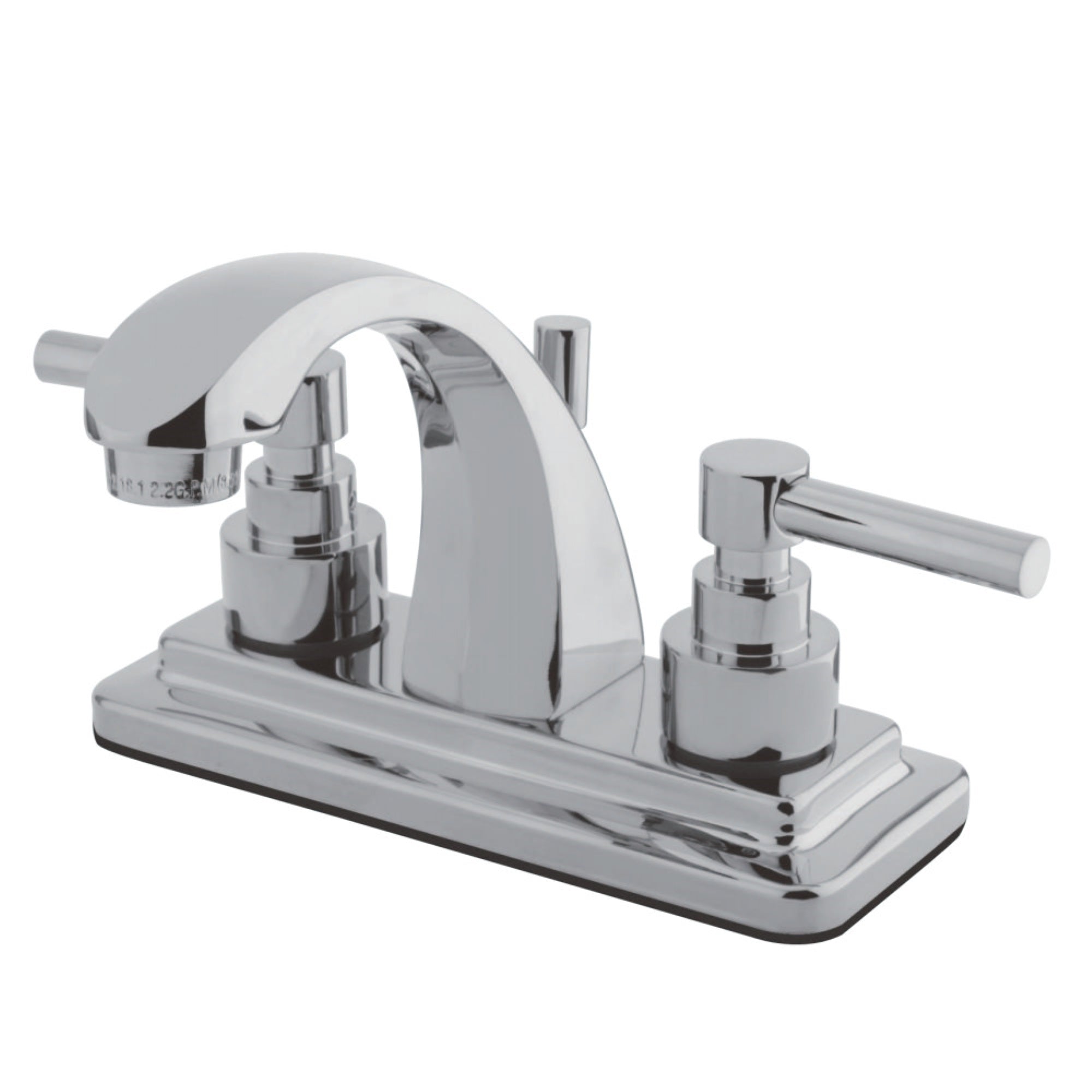 Kingston Brass Ks4641El 4 In. Centerset Bathroom Faucet, Polished Chrome