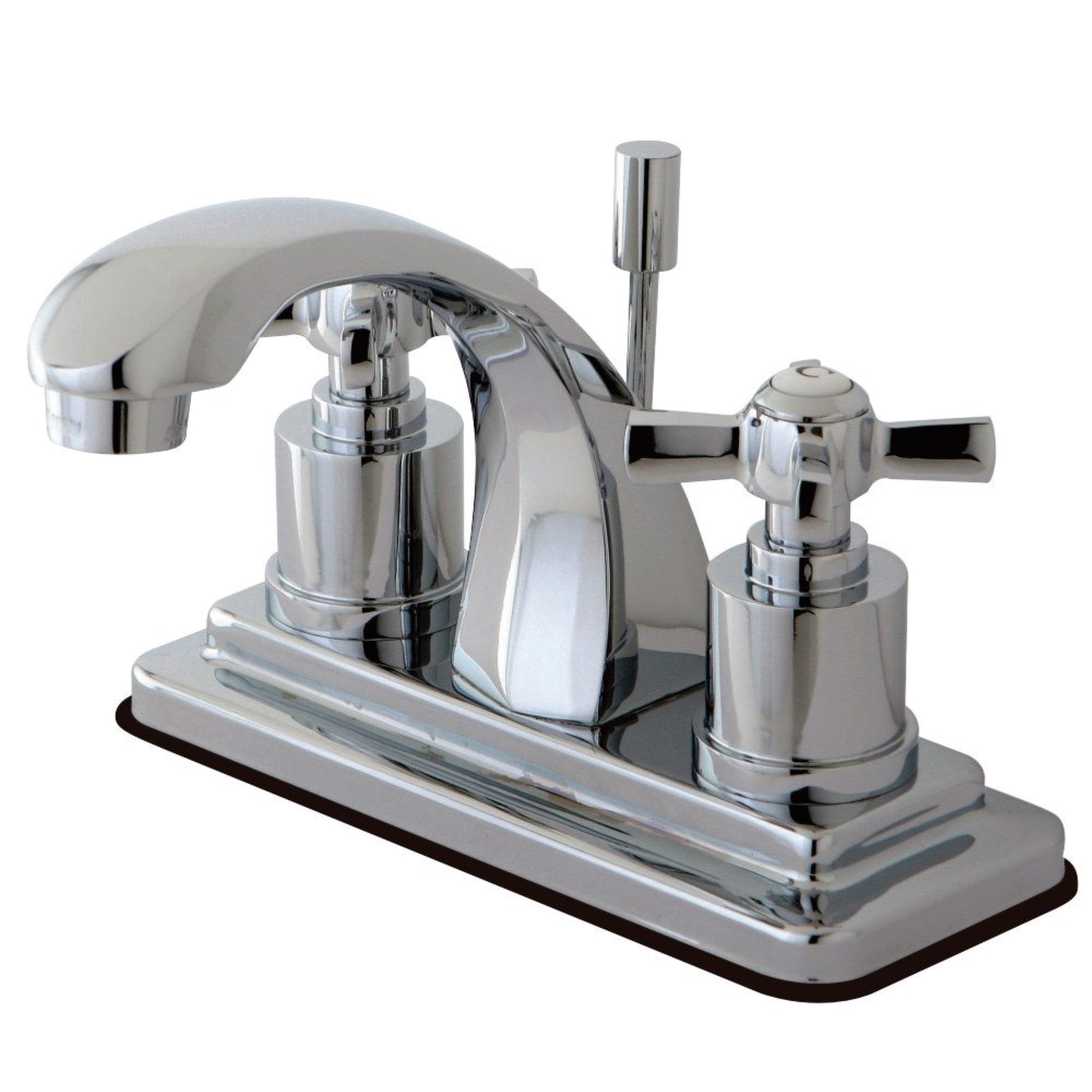 Kingston Brass Ks4641Zx 4 In. Centerset Bathroom Faucet, Polished Chrome