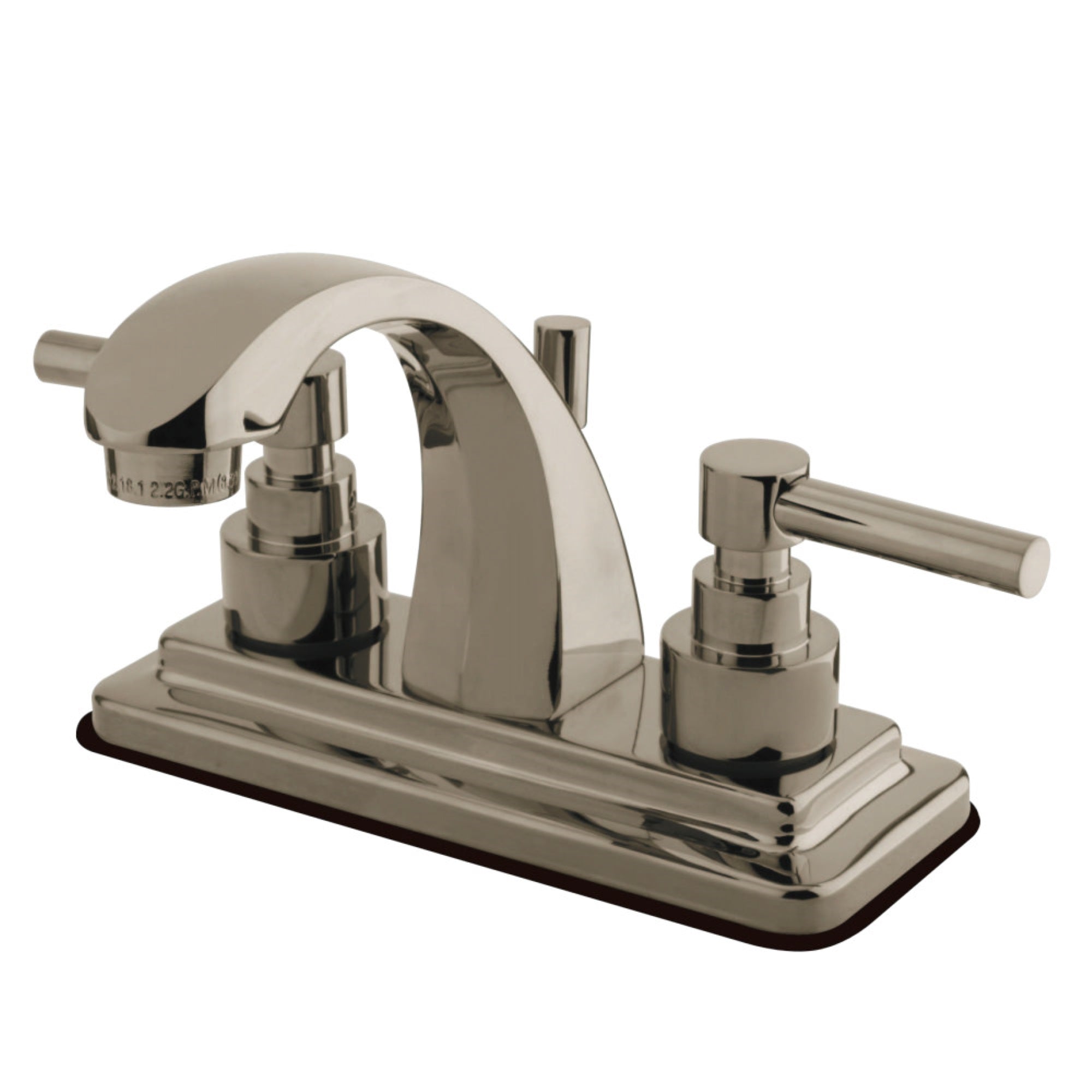 Kingston Brass Ks4648El 4 In. Centerset Bathroom Faucet, Brushed Nickel