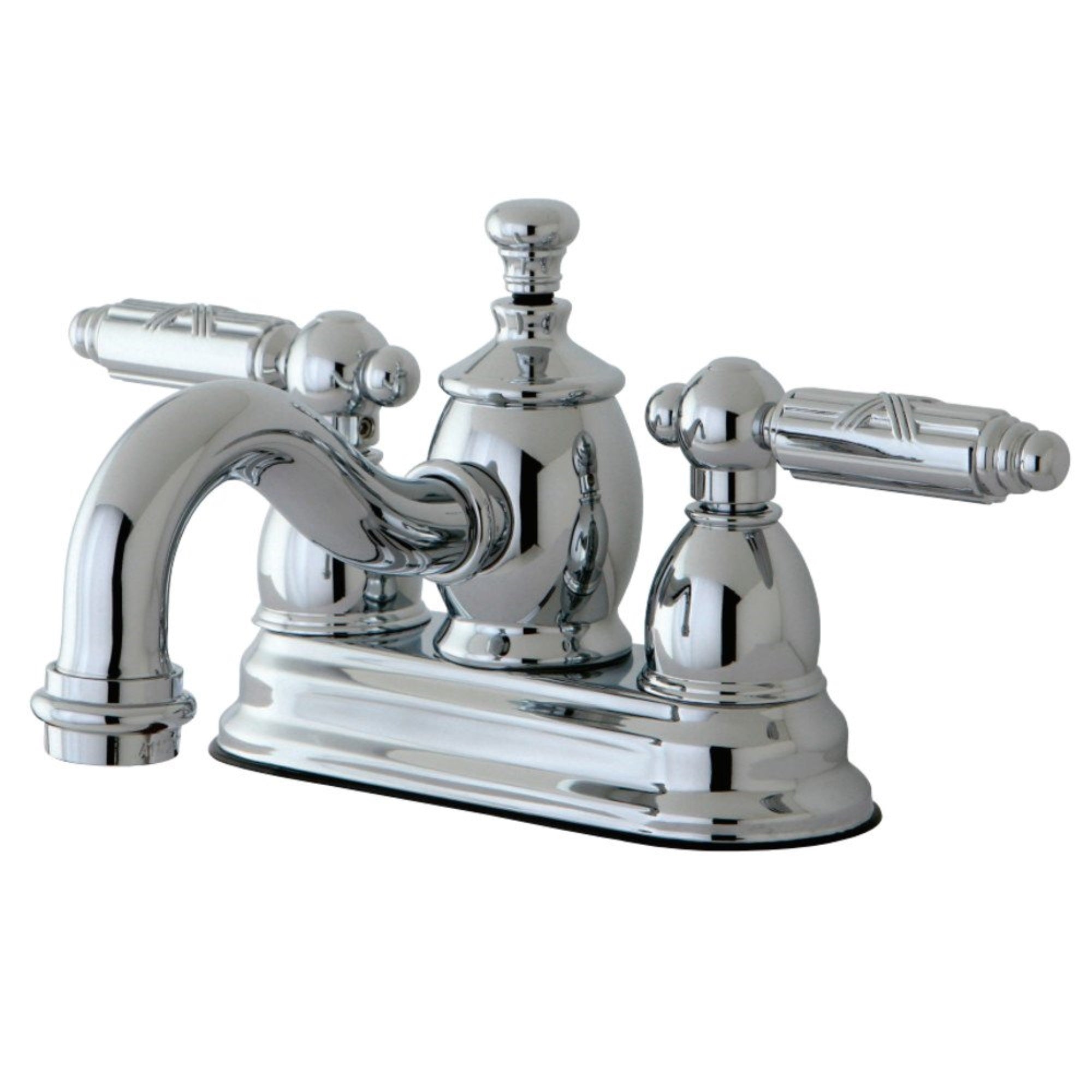 Kingston Brass Ks7101Gl 4 In. Centerset Bathroom Faucet, Polished Chrome