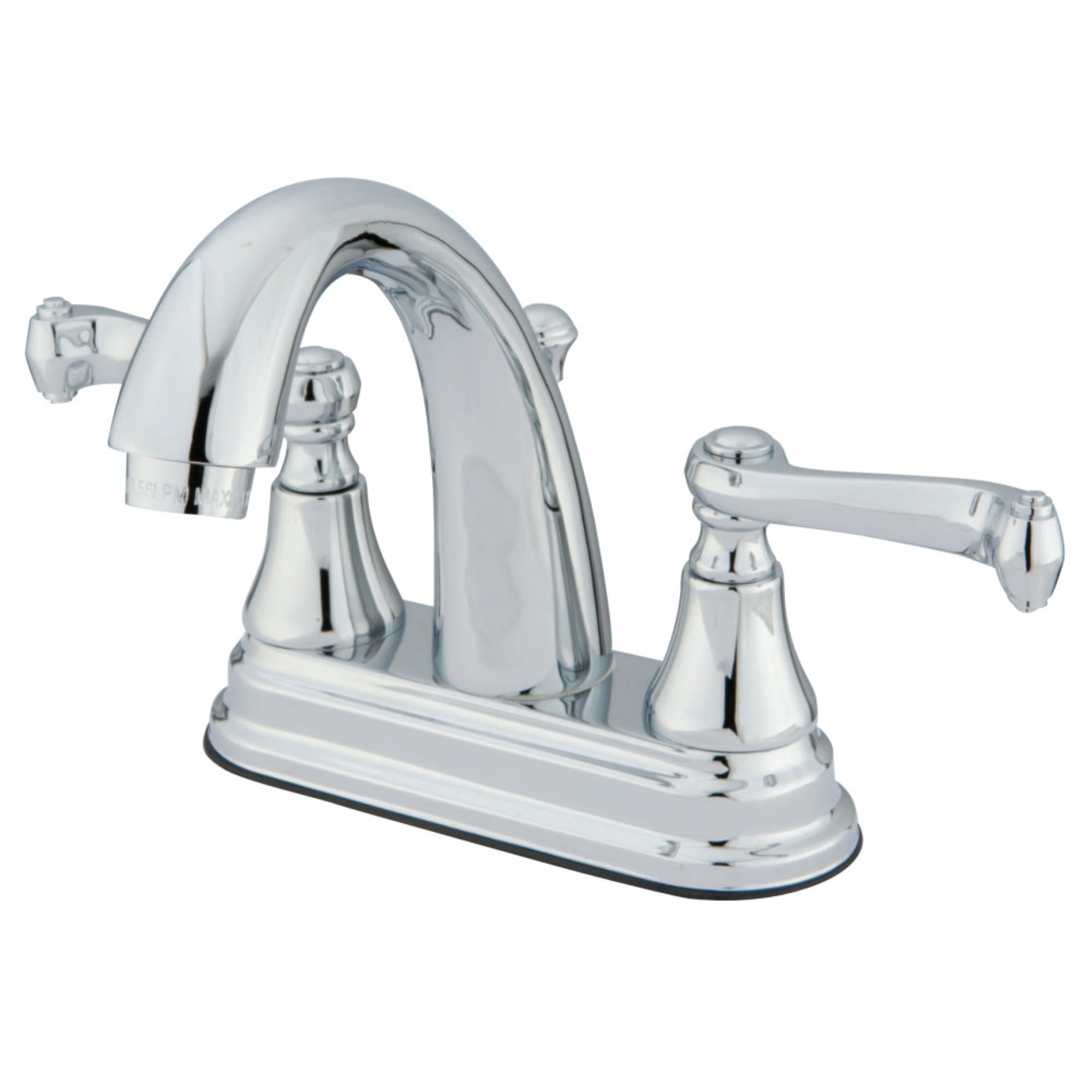 Kingston Brass Ks7611Fl 4 In. Centerset Bathroom Faucet, Polished Chrome