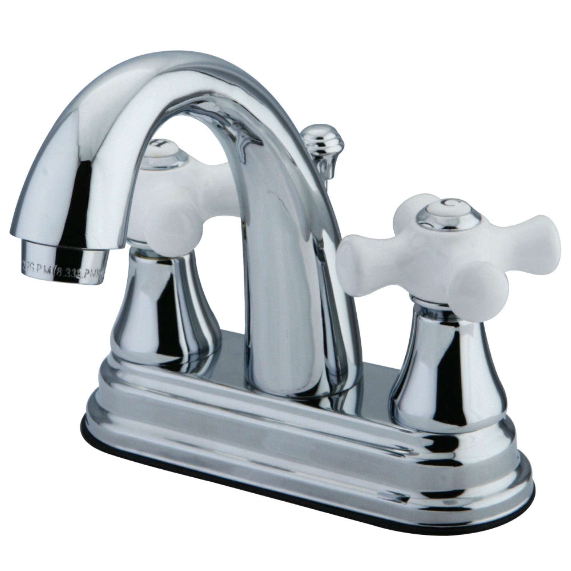 Kingston Brass Ks7611Px 4 In. Centerset Bathroom Faucet, Polished Chrome