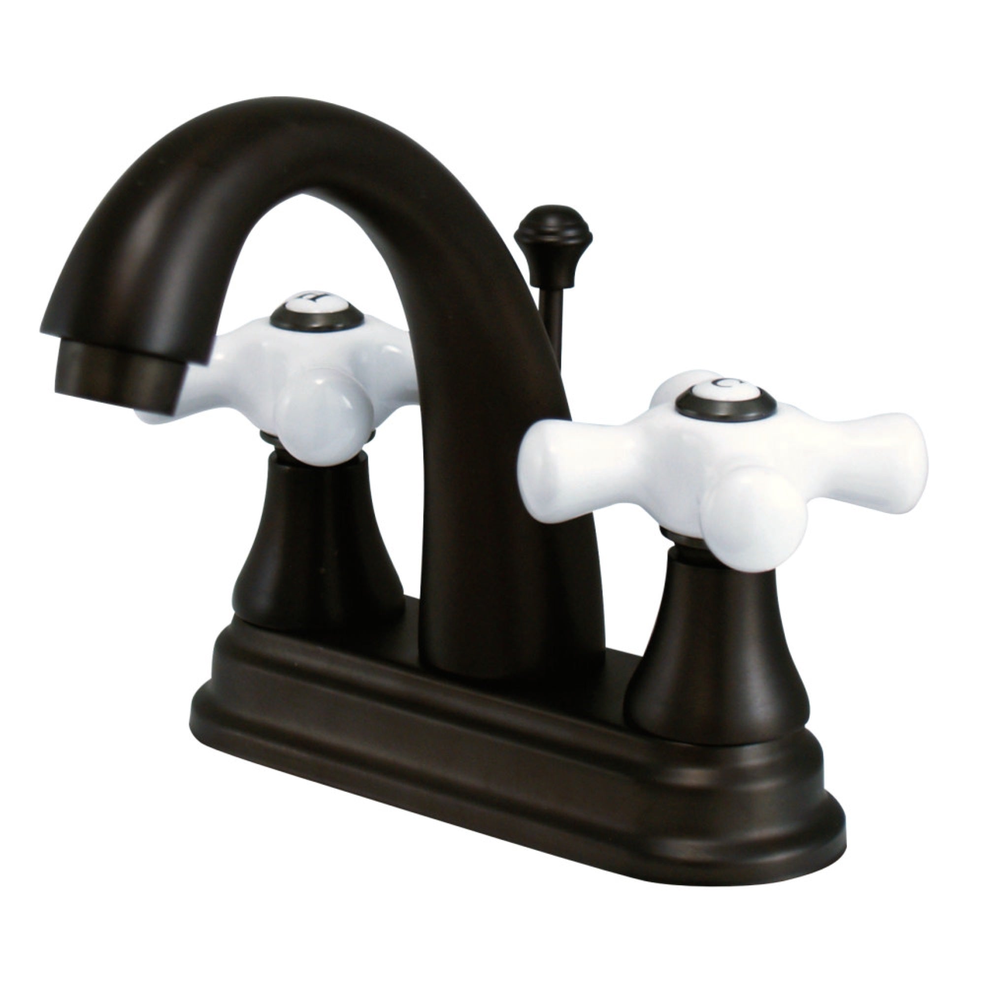 Kingston Brass Ks7615Px 4 In. Centerset Bathroom Faucet, Oil Rubbed Bronze