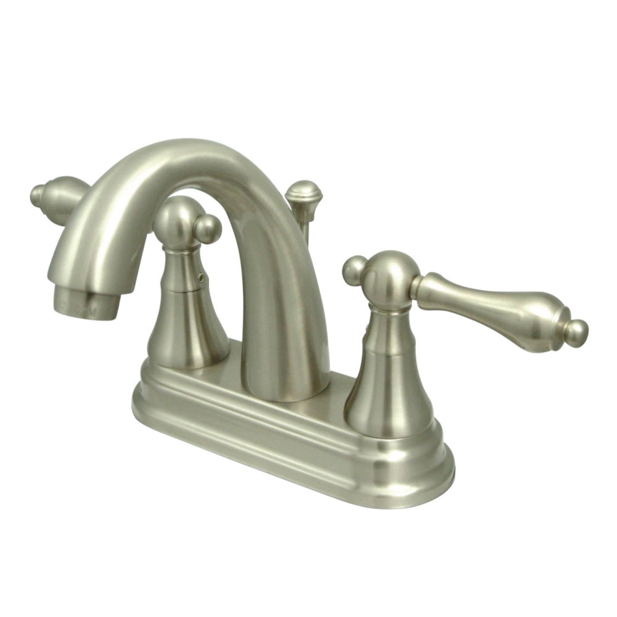 Kingston Brass Ks7618Al 4 In. Centerset Bathroom Faucet, Brushed Nickel