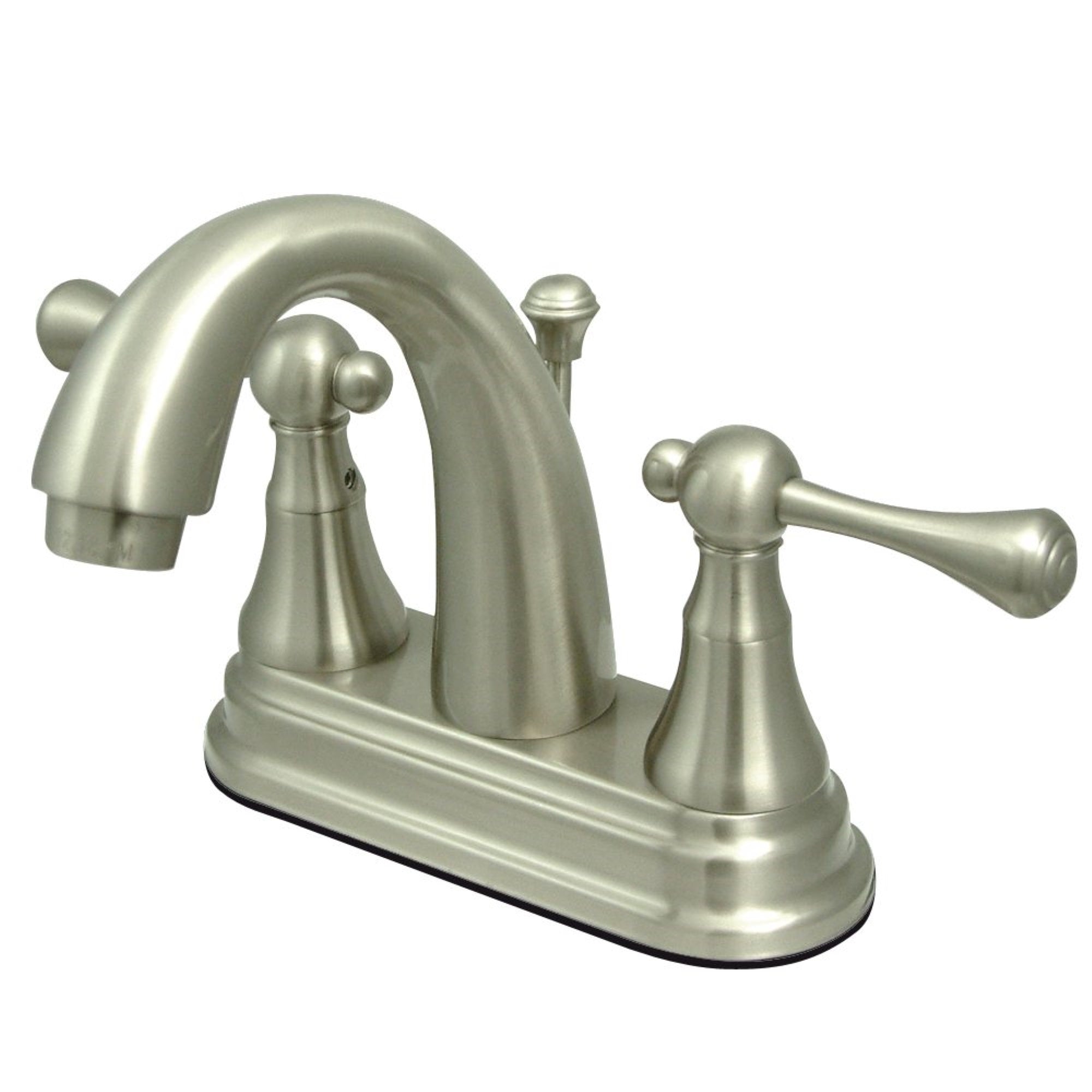 Kingston Brass Ks7618Bl 4 In. Centerset Bathroom Faucet, Brushed Nickel