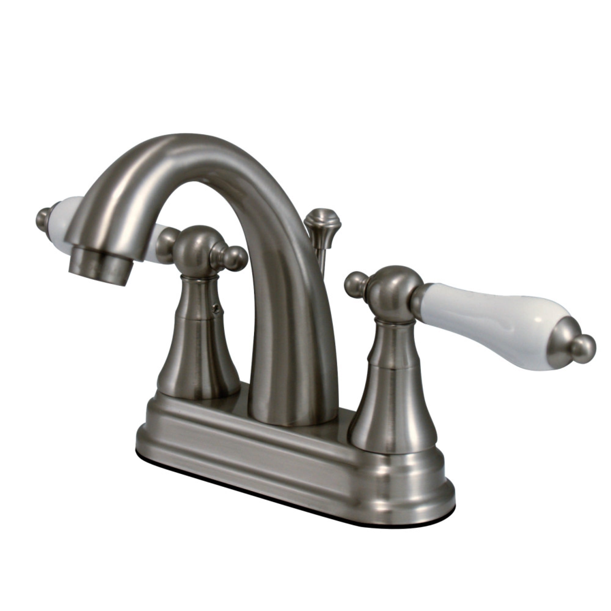 Kingston Brass Ks7618Pl 4 In. Centerset Bathroom Faucet, Brushed Nickel