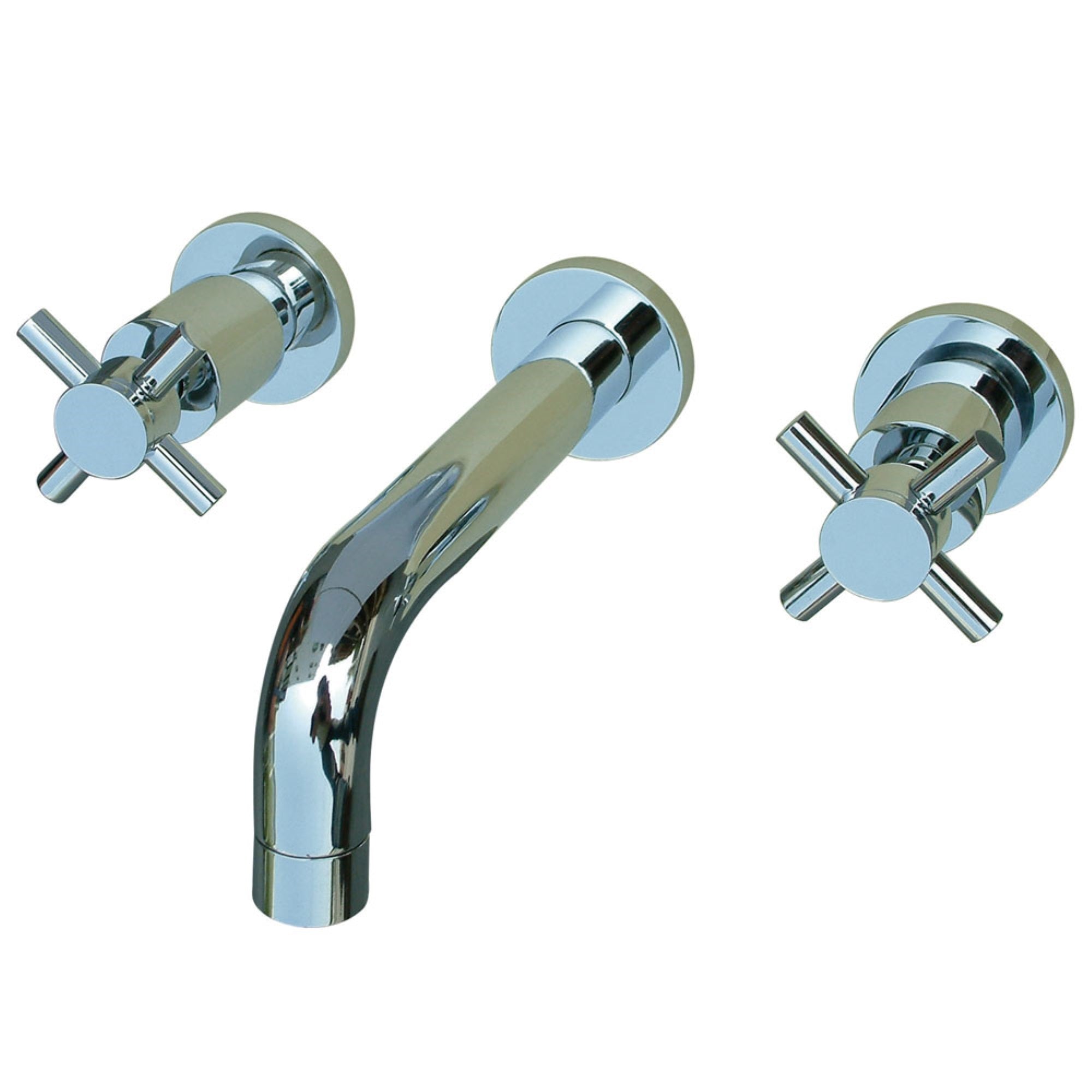 Kingston Brass Ks8121Dx Concord 2-Handle Wall Mount Bathroom Faucet, Polished Chrome