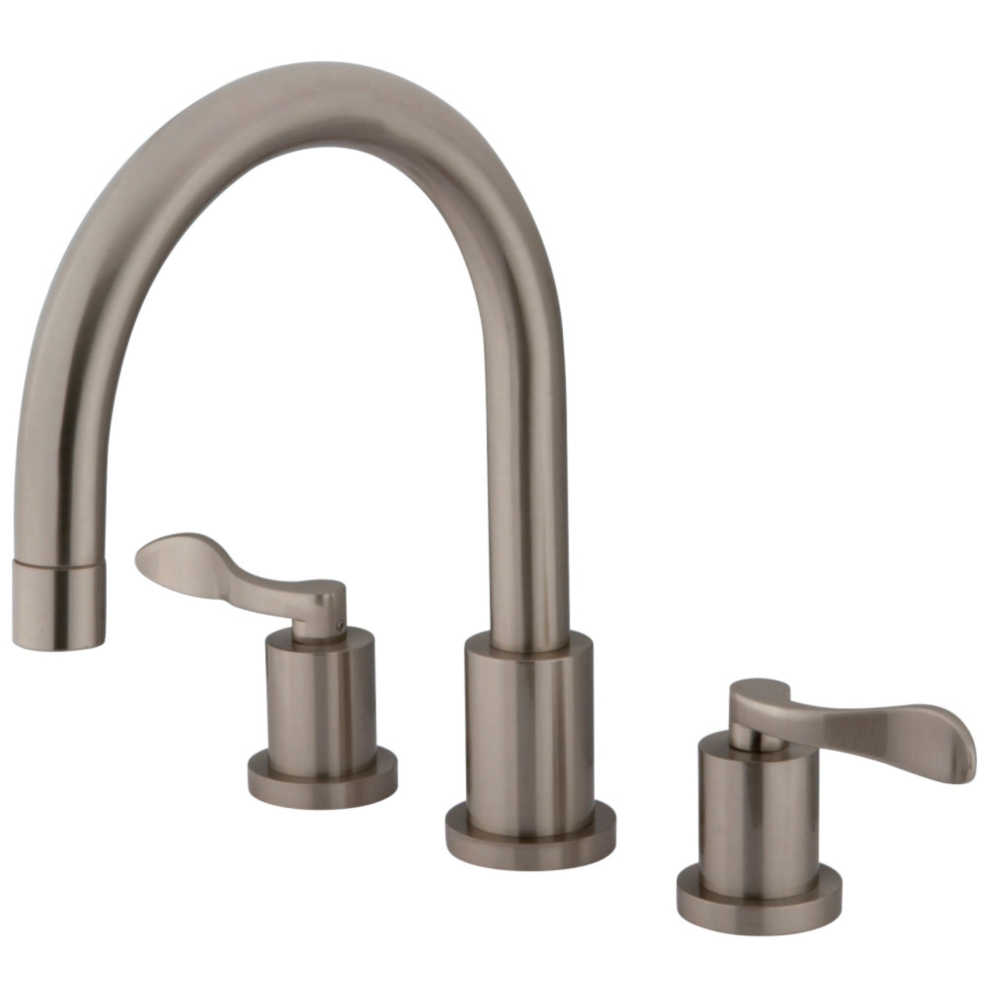 Kingston Brass Ks8328Dfl Nuwave French Roman Tub Faucet, Brushed Nickel