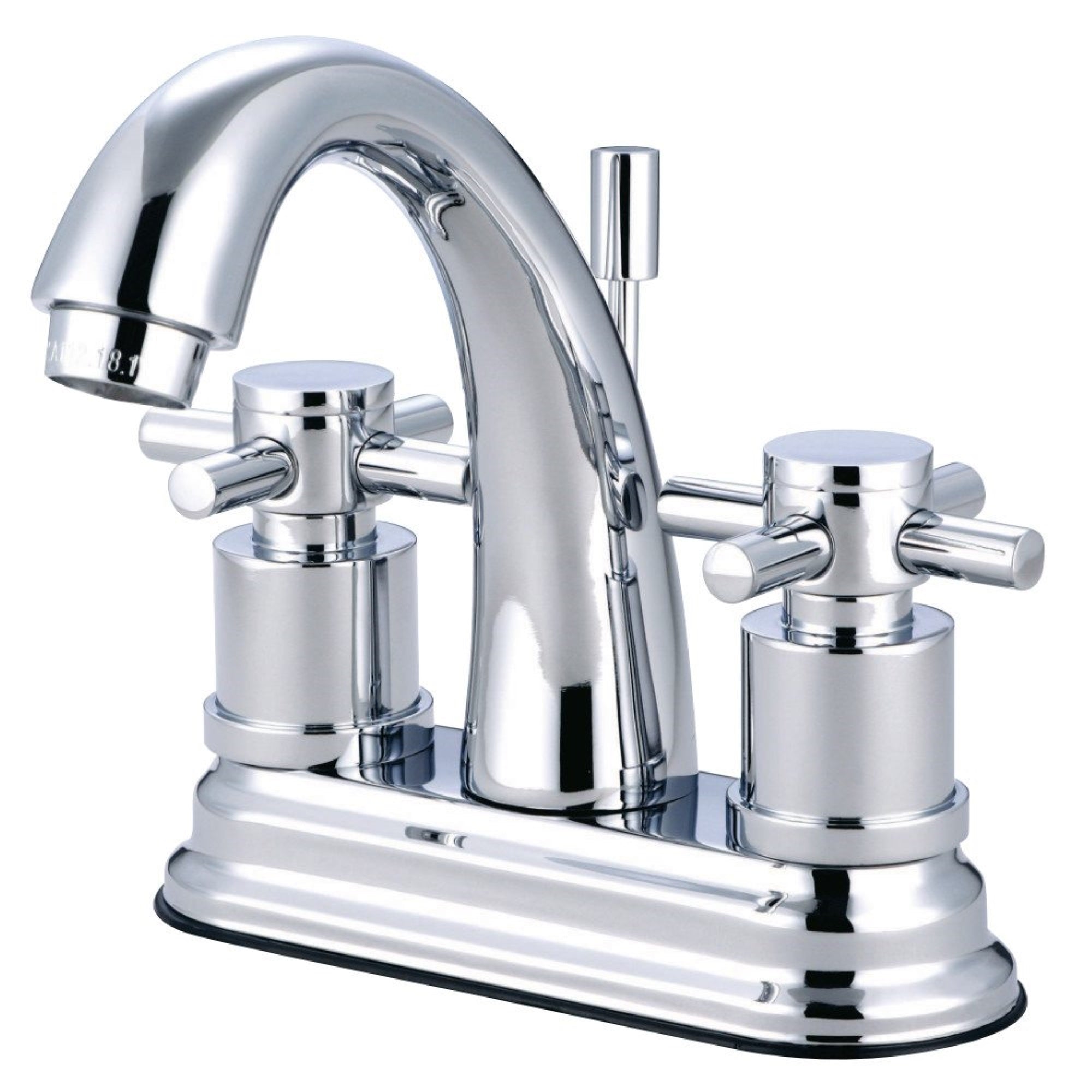 Kingston Brass Ks8611Dx 4 In. Centerset Bathroom Faucet, Polished Chrome