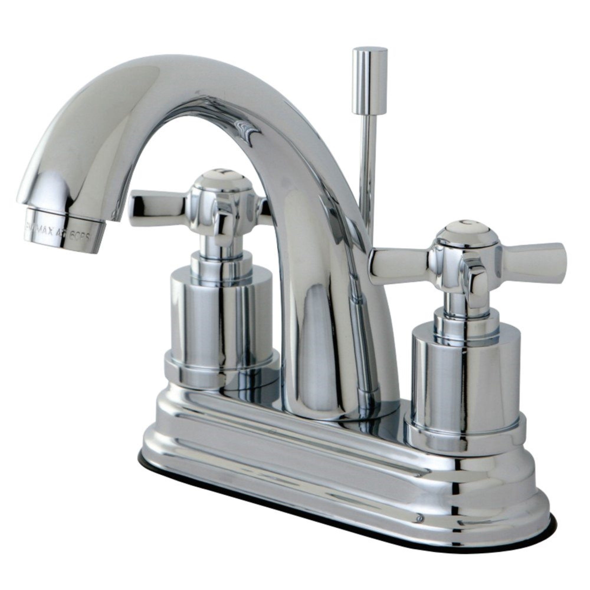 Kingston Brass Ks8611Zx 4 In. Centerset Bathroom Faucet, Polished Chrome