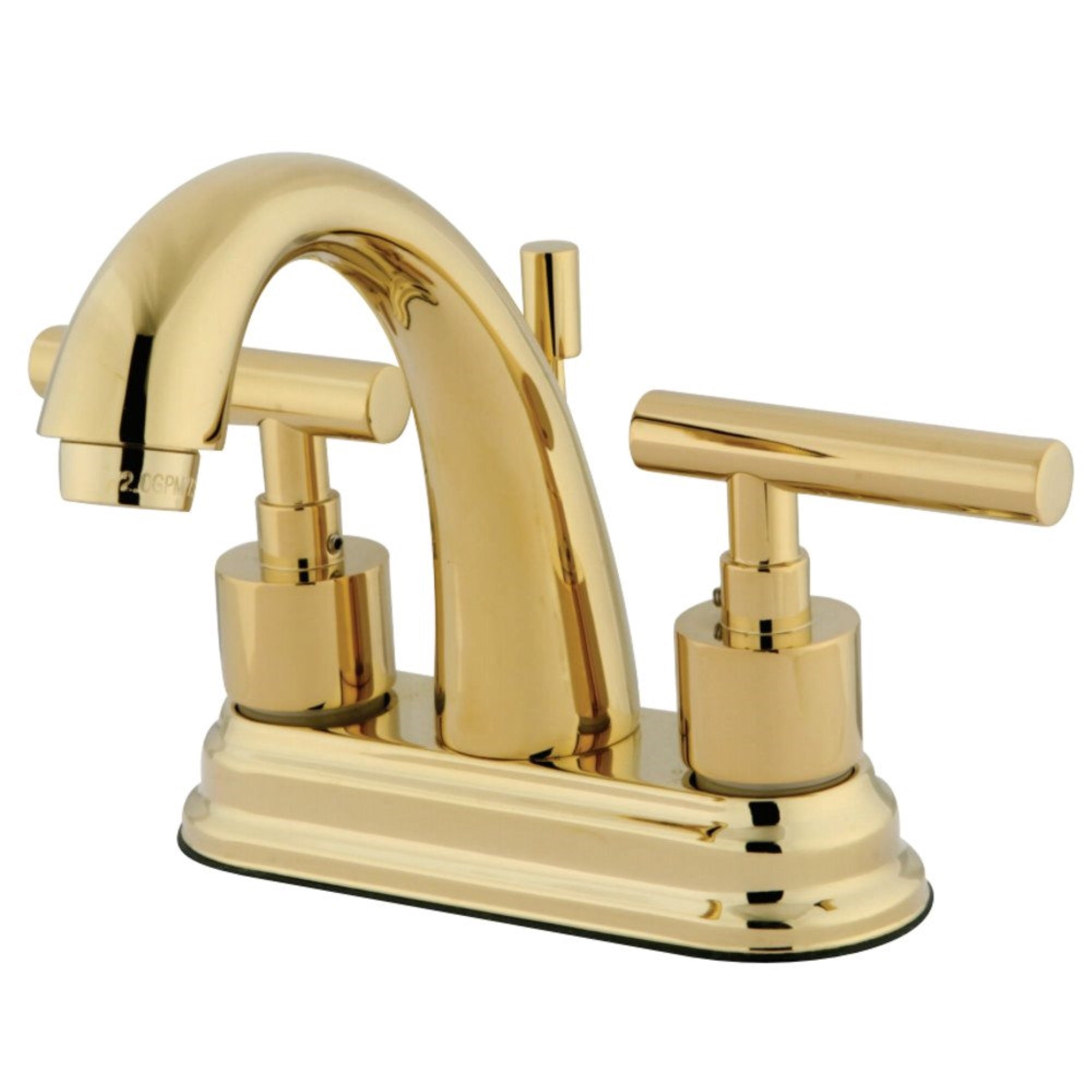 Kingston Brass Ks8612Cml 4 In. Centerset Bathroom Faucet, Polished Brass