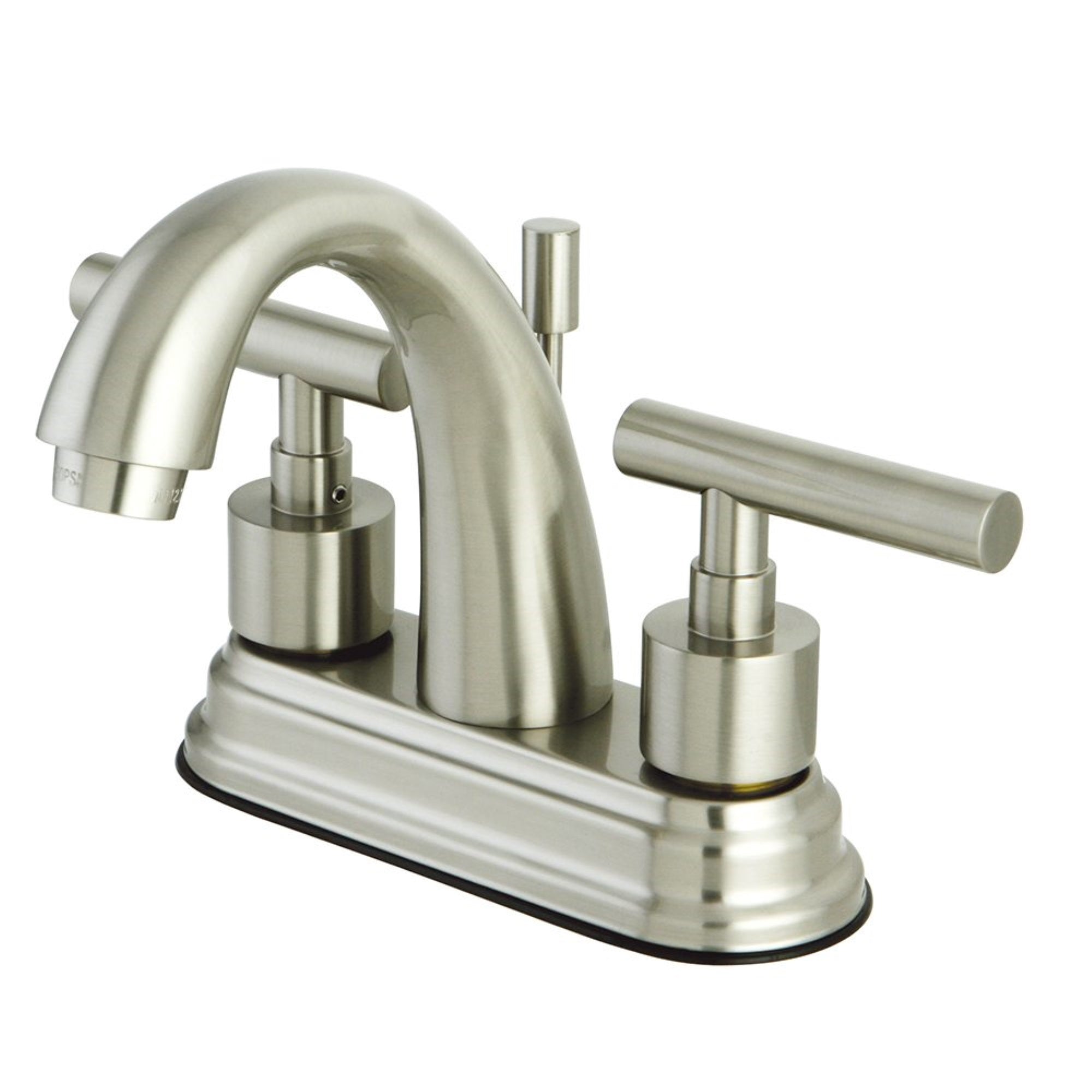 Kingston Brass Ks8618Cml 4 In. Centerset Bathroom Faucet, Brushed Nickel