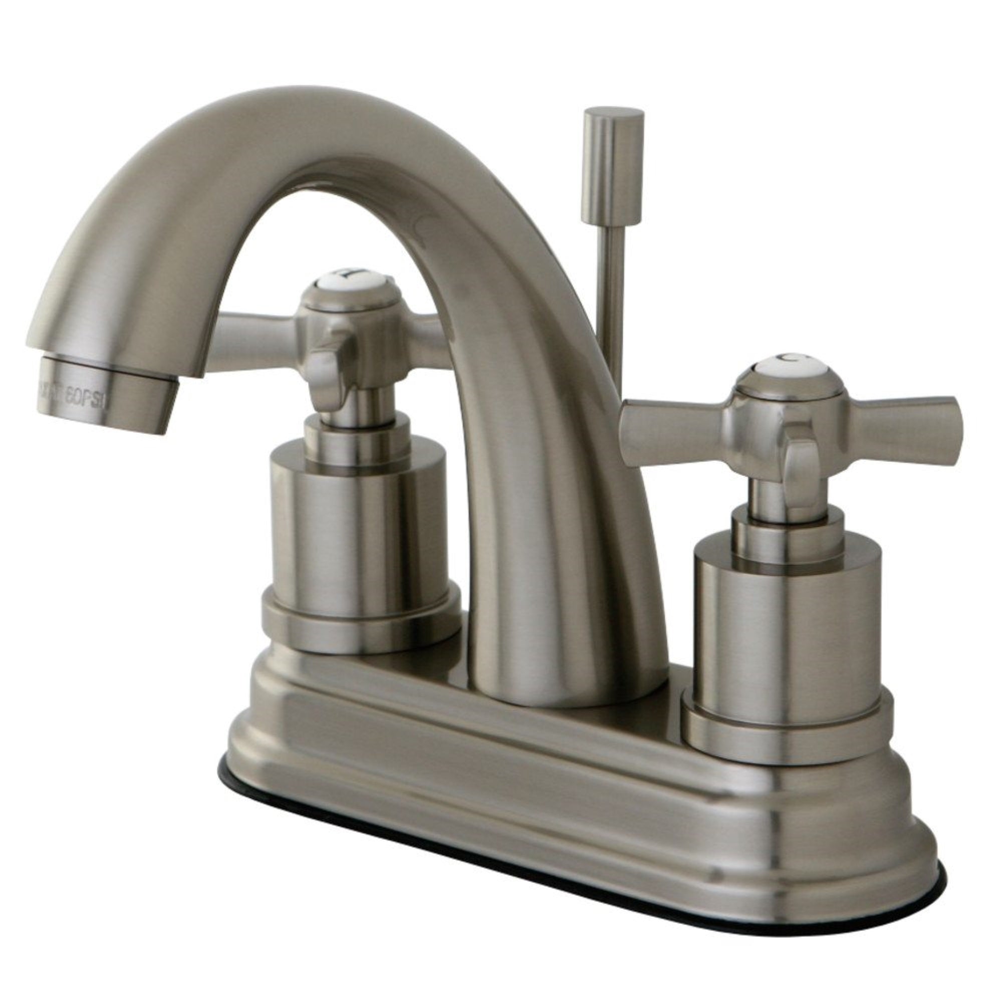 Kingston Brass Ks8618Zx 4 In. Centerset Bathroom Faucet, Brushed Nickel