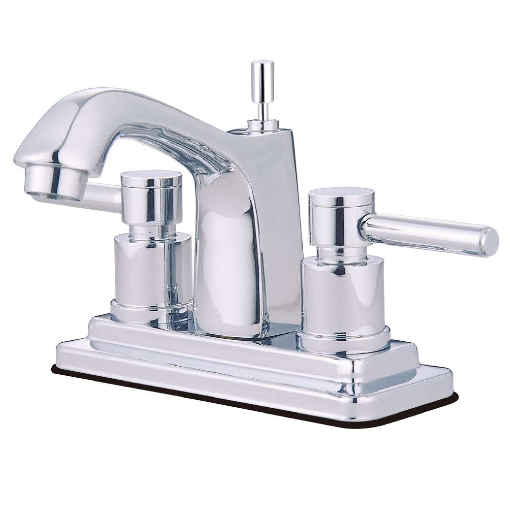 Kingston Brass Ks8641Dl 4 In. Centerset Bathroom Faucet, Polished Chrome